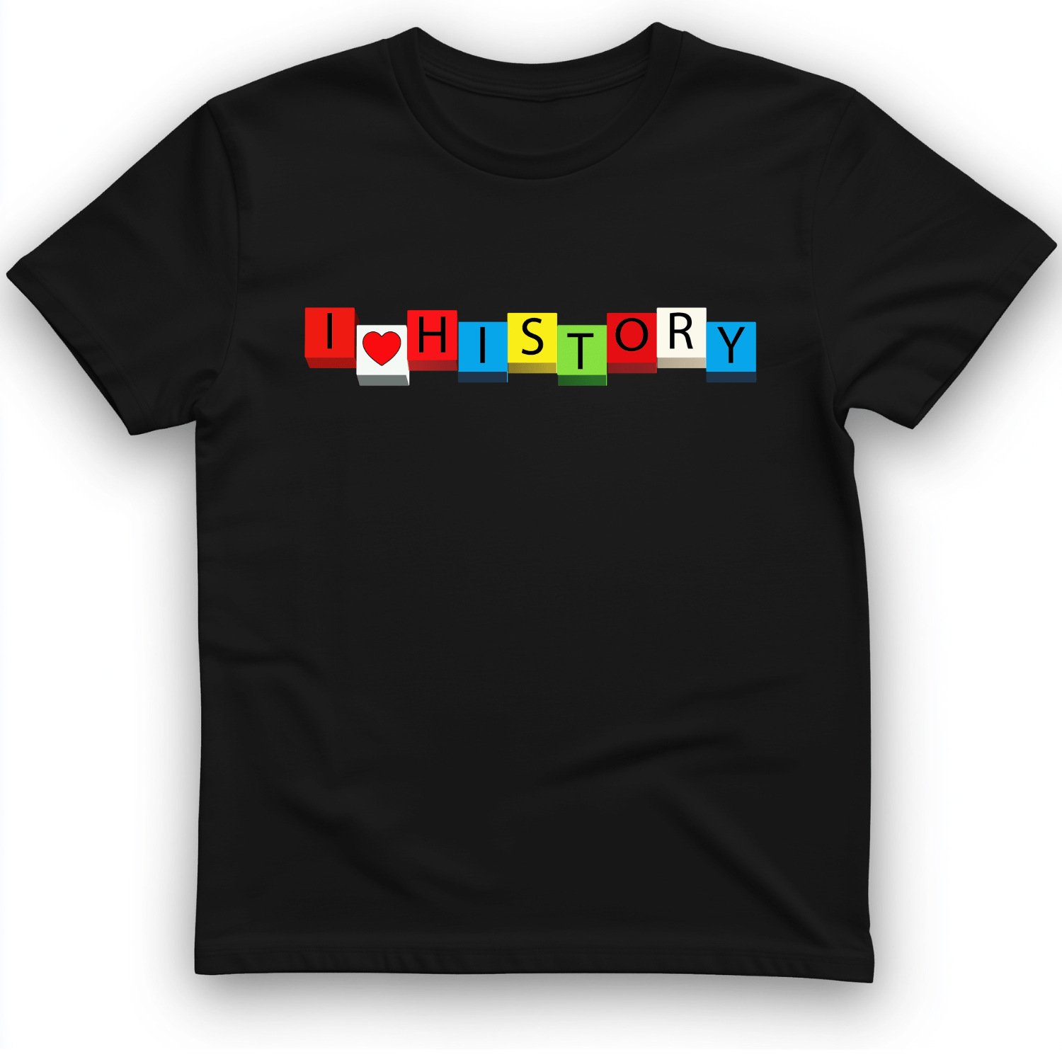 I Love History Blocks T-Shirt