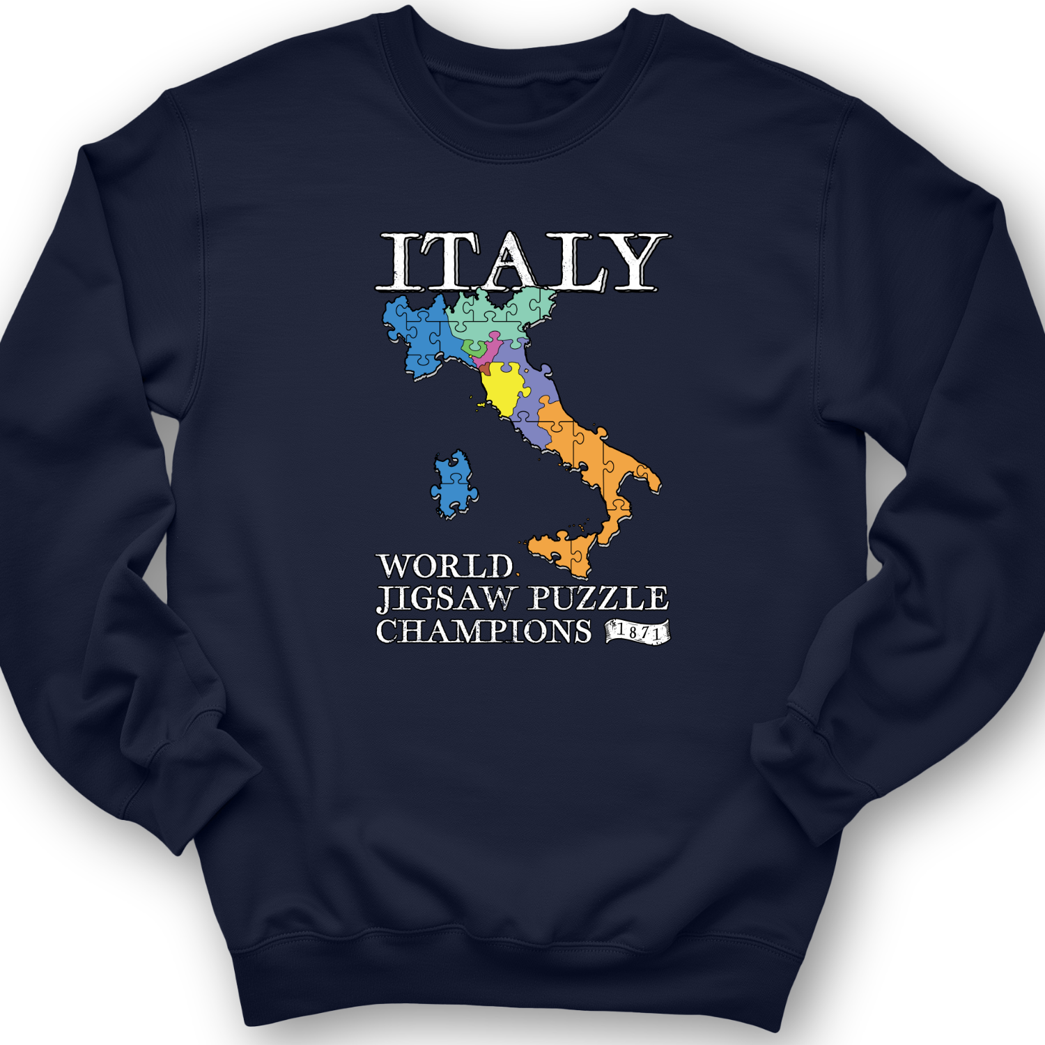 Italy Jigsaw Puzzle Crewneck