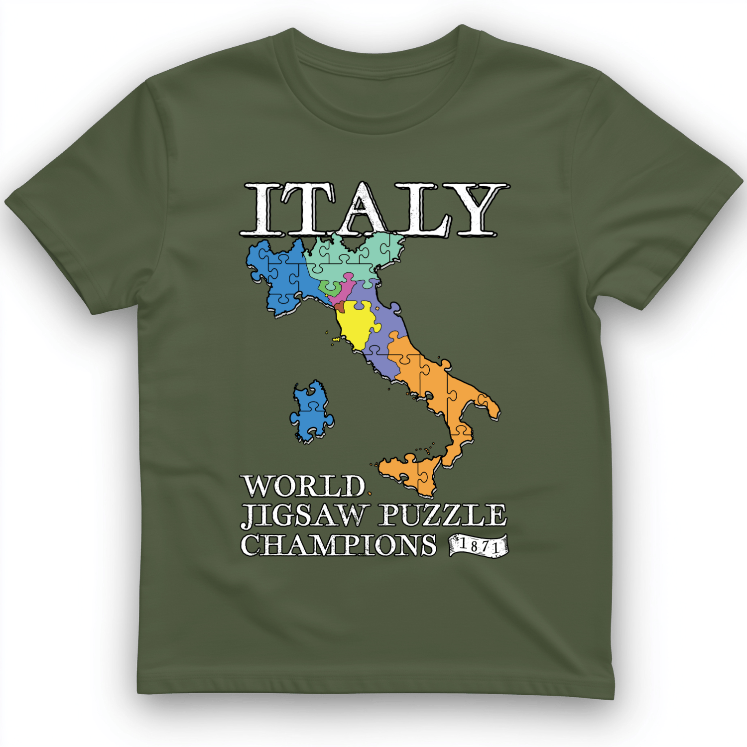 Italy Jigsaw Puzzle T-Shirt