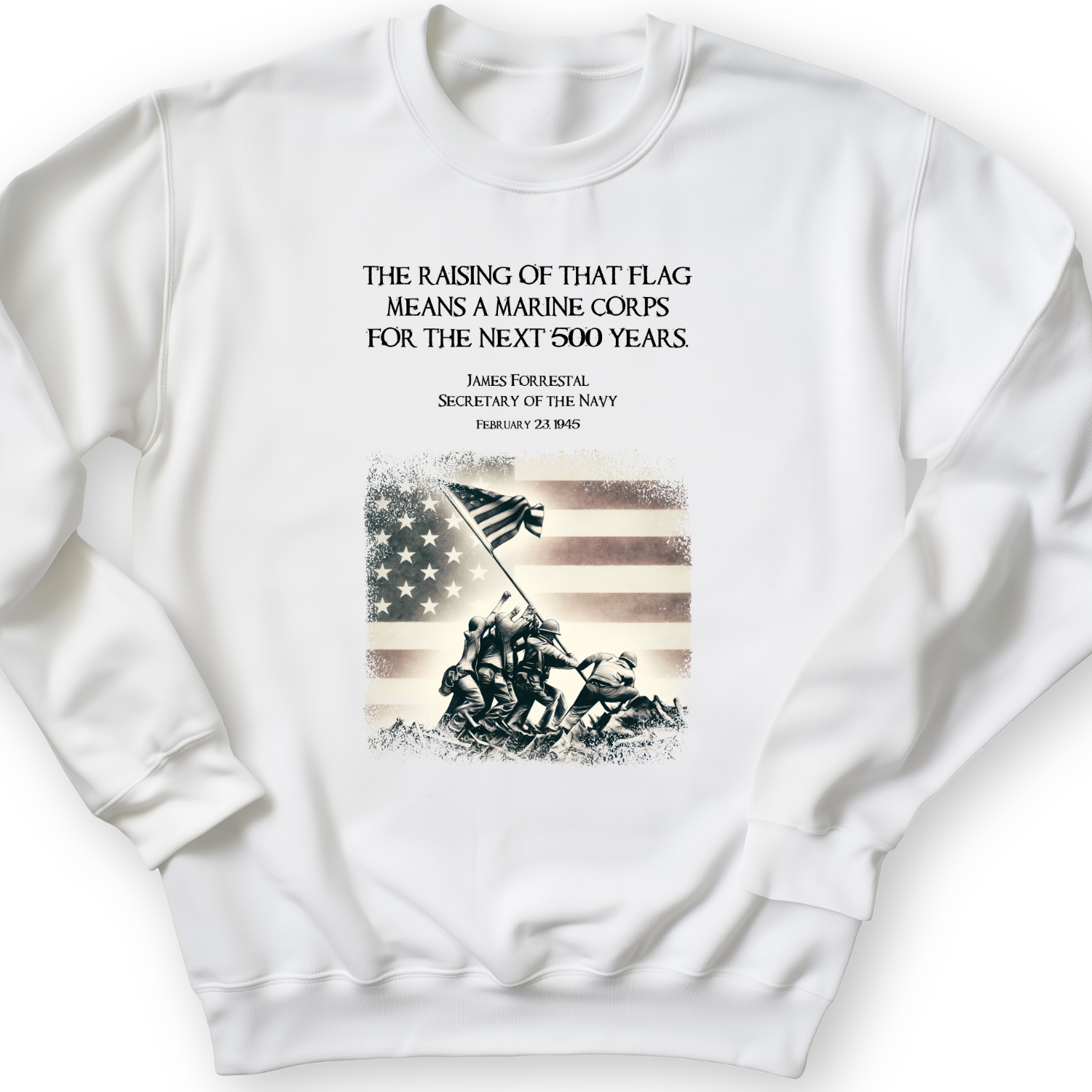 Iwo Jima Flag Crewneck