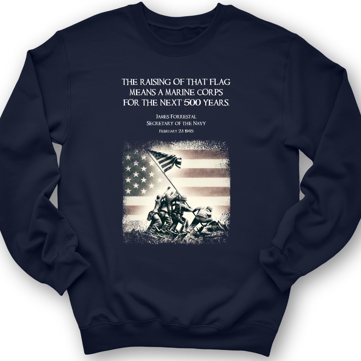 Iwo Jima Flag Crewneck