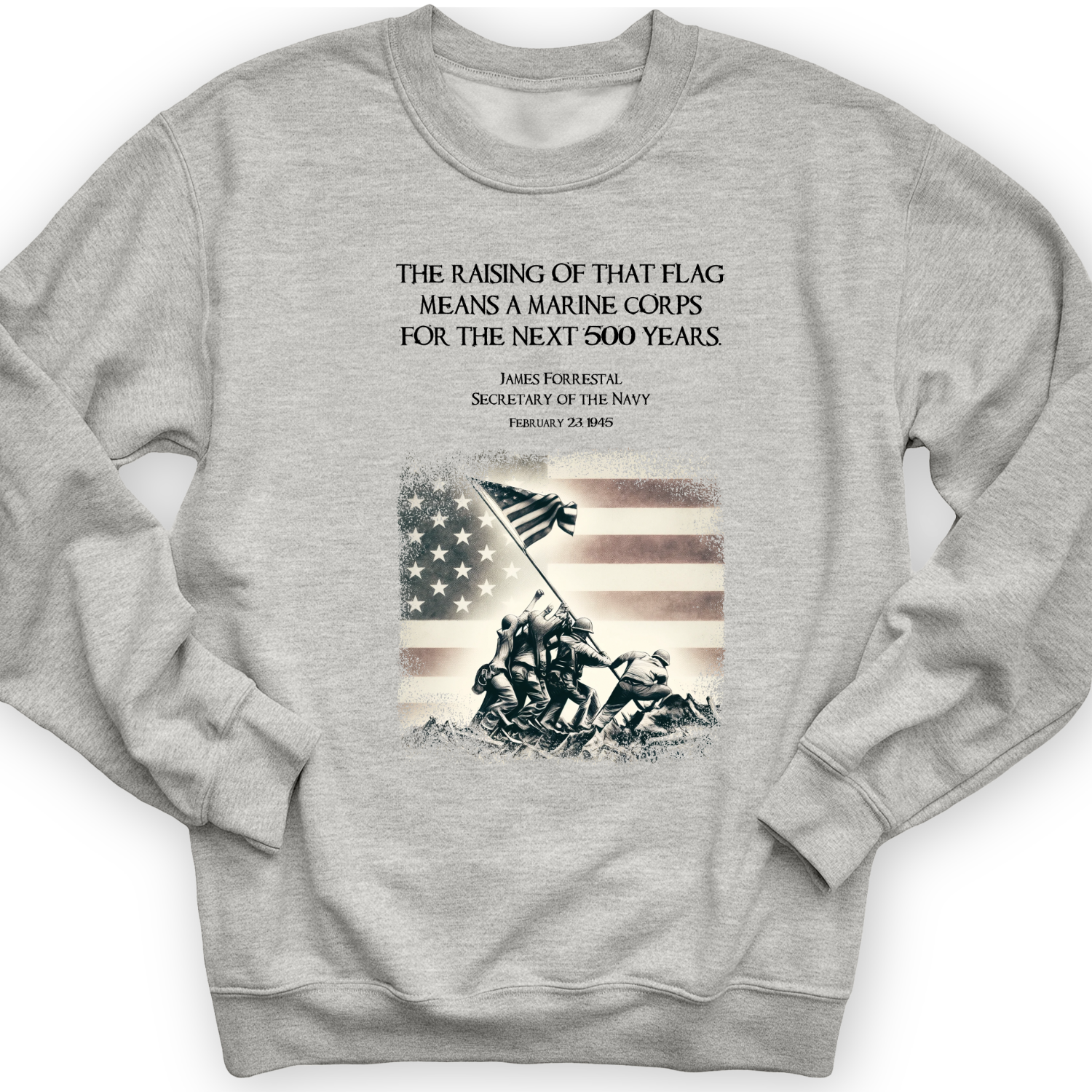 Iwo Jima Flag Crewneck