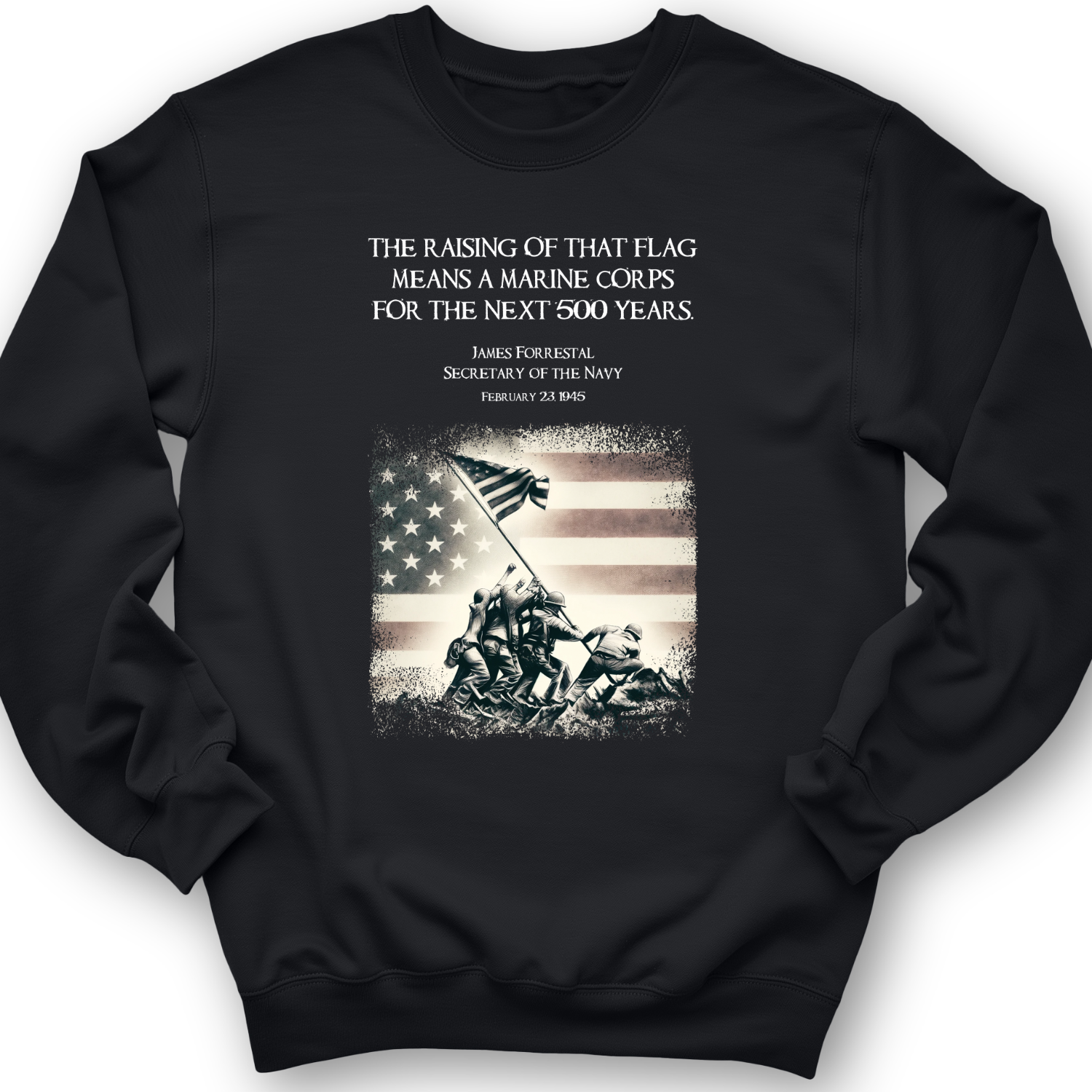 Iwo Jima Flag Crewneck