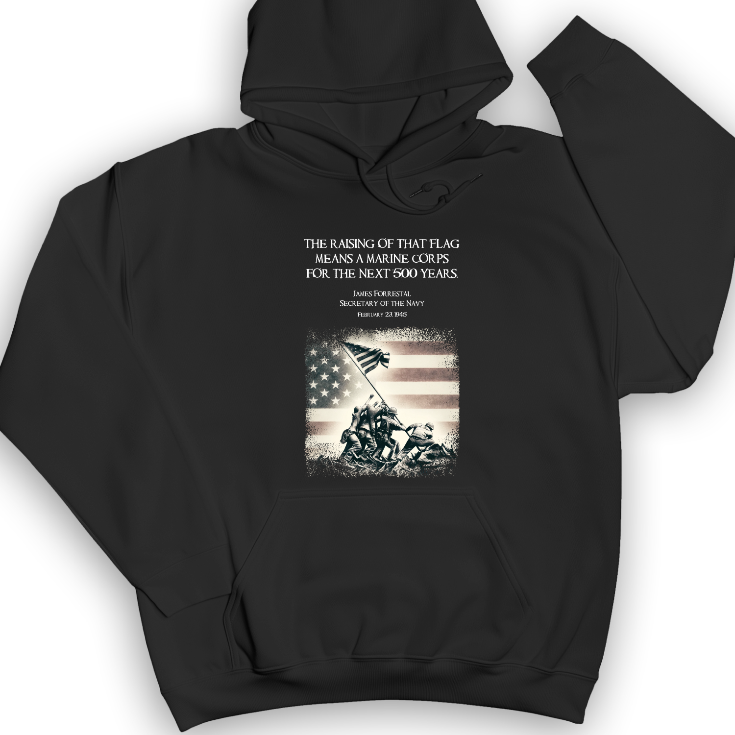 Iwo Jima Flag Hoodie