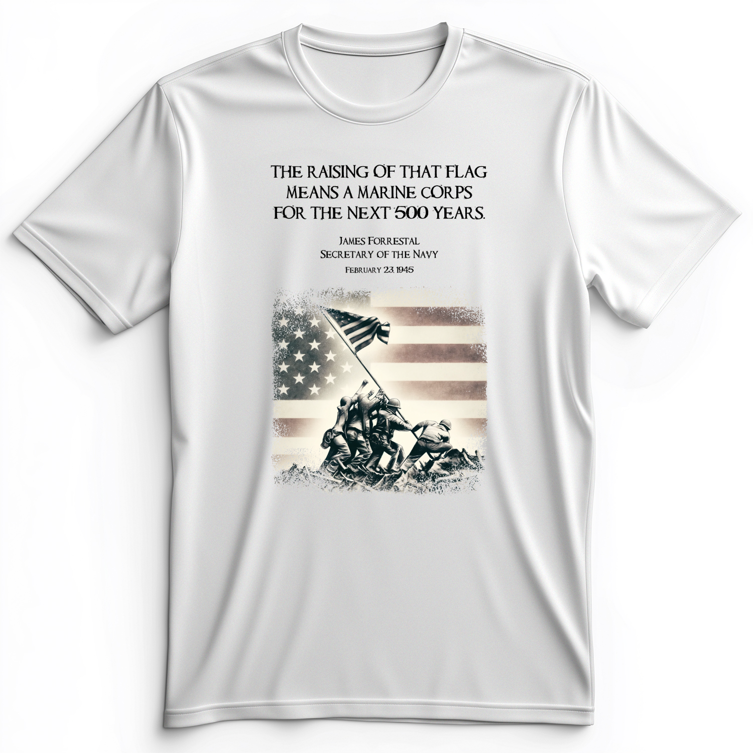 Iwo Jima Flag Premium Tee