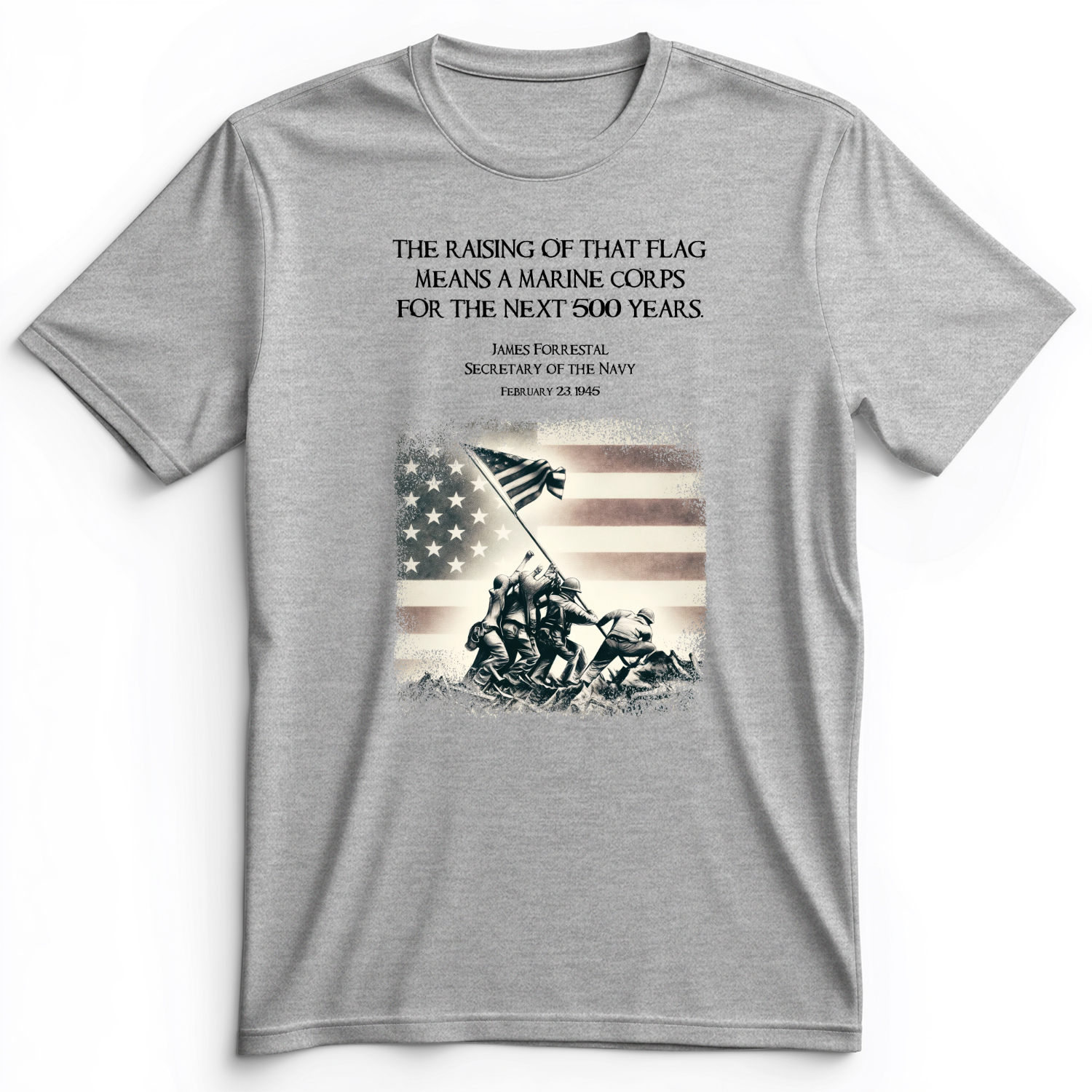 Iwo Jima Flag Premium Tee