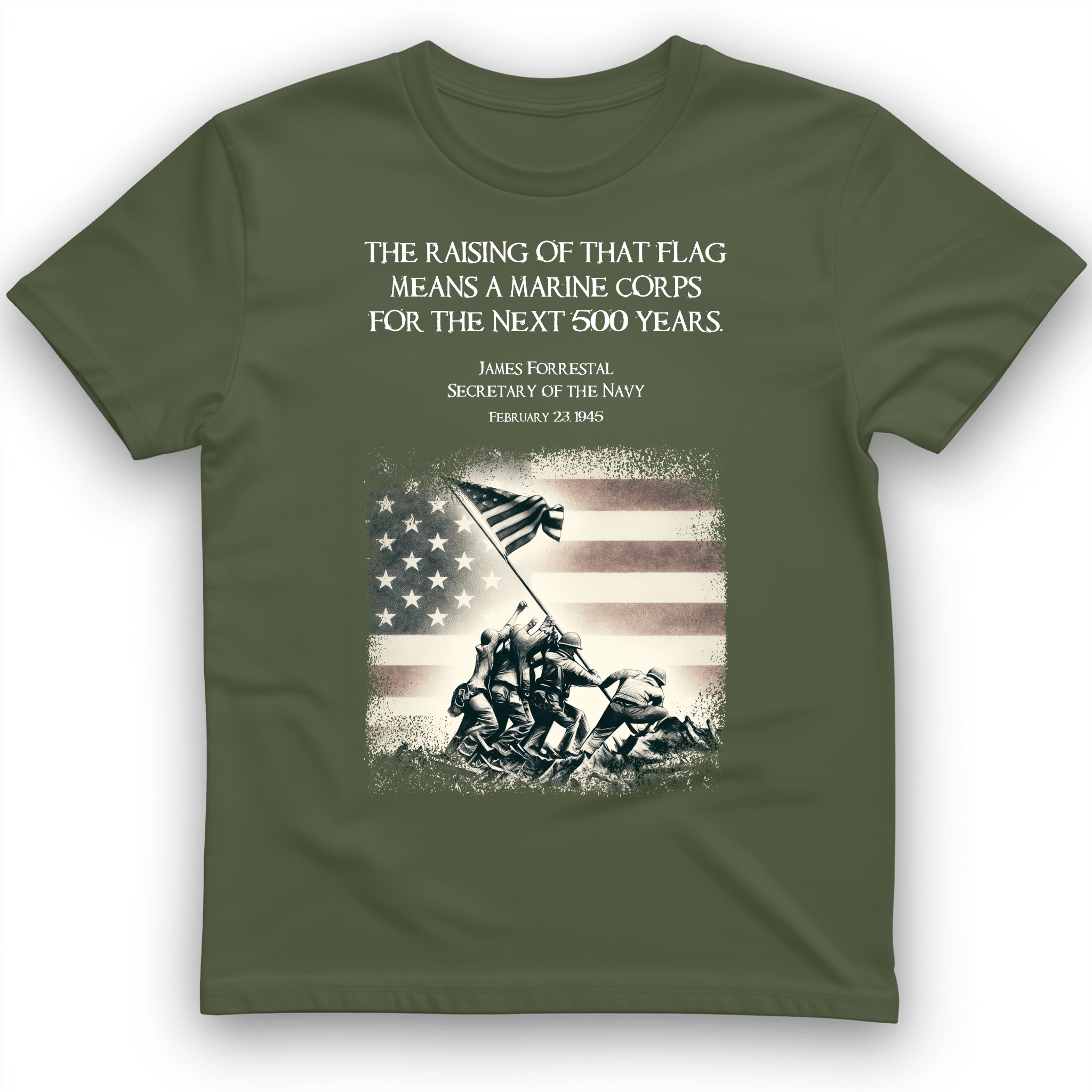 Iwo Jima Flag T-Shirt