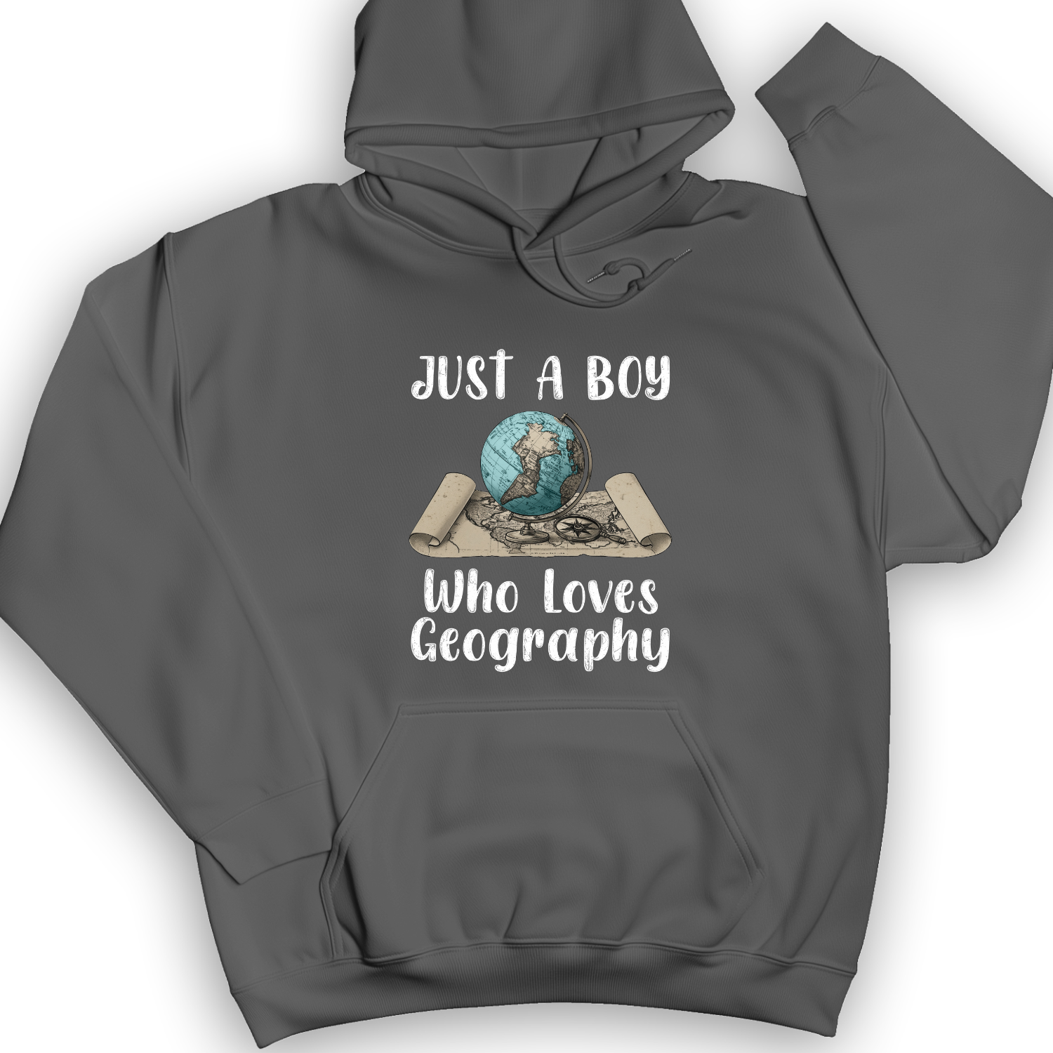 Just a Boy Who Loves Geography Hoodie