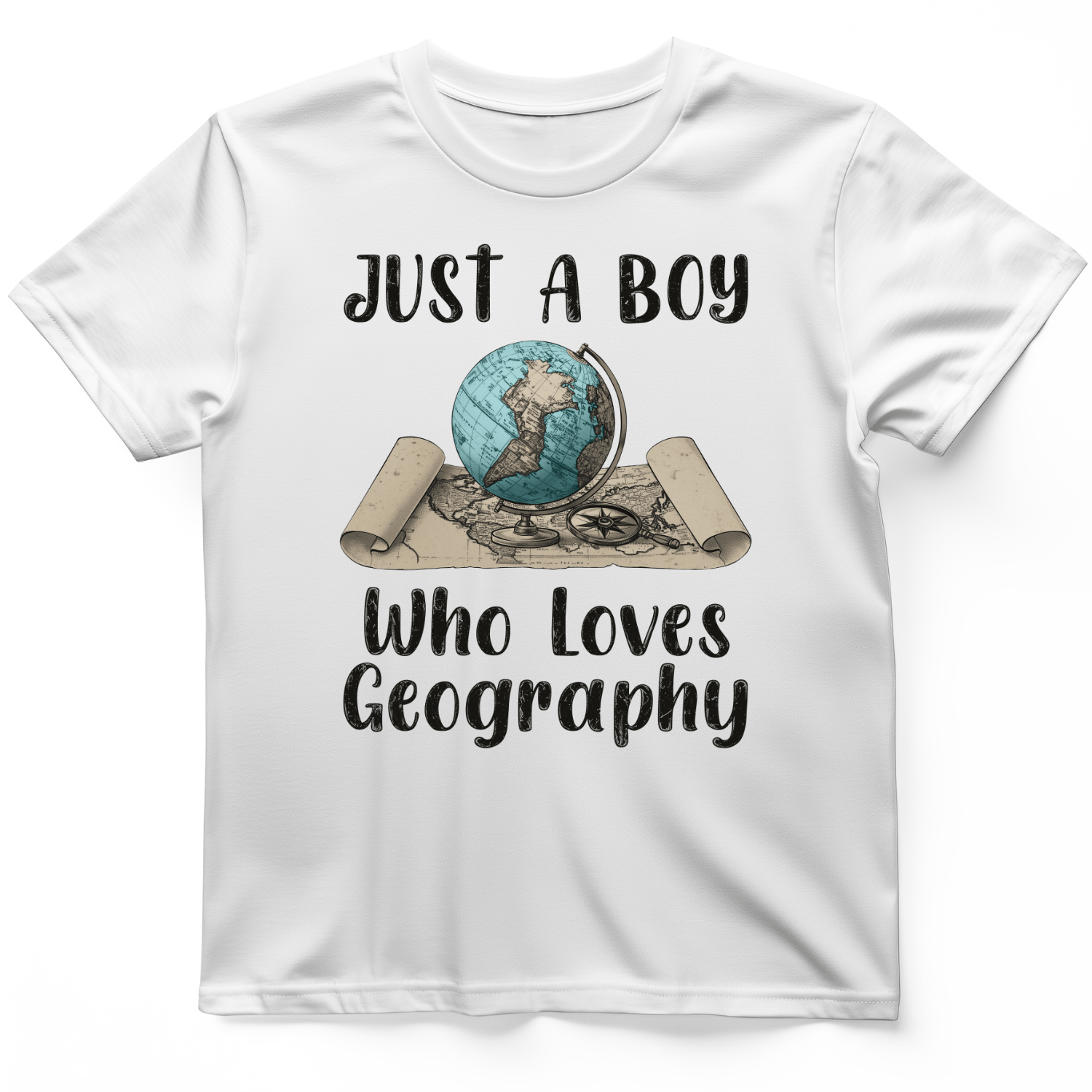 Just a Boy Who Loves geography T-Shirt