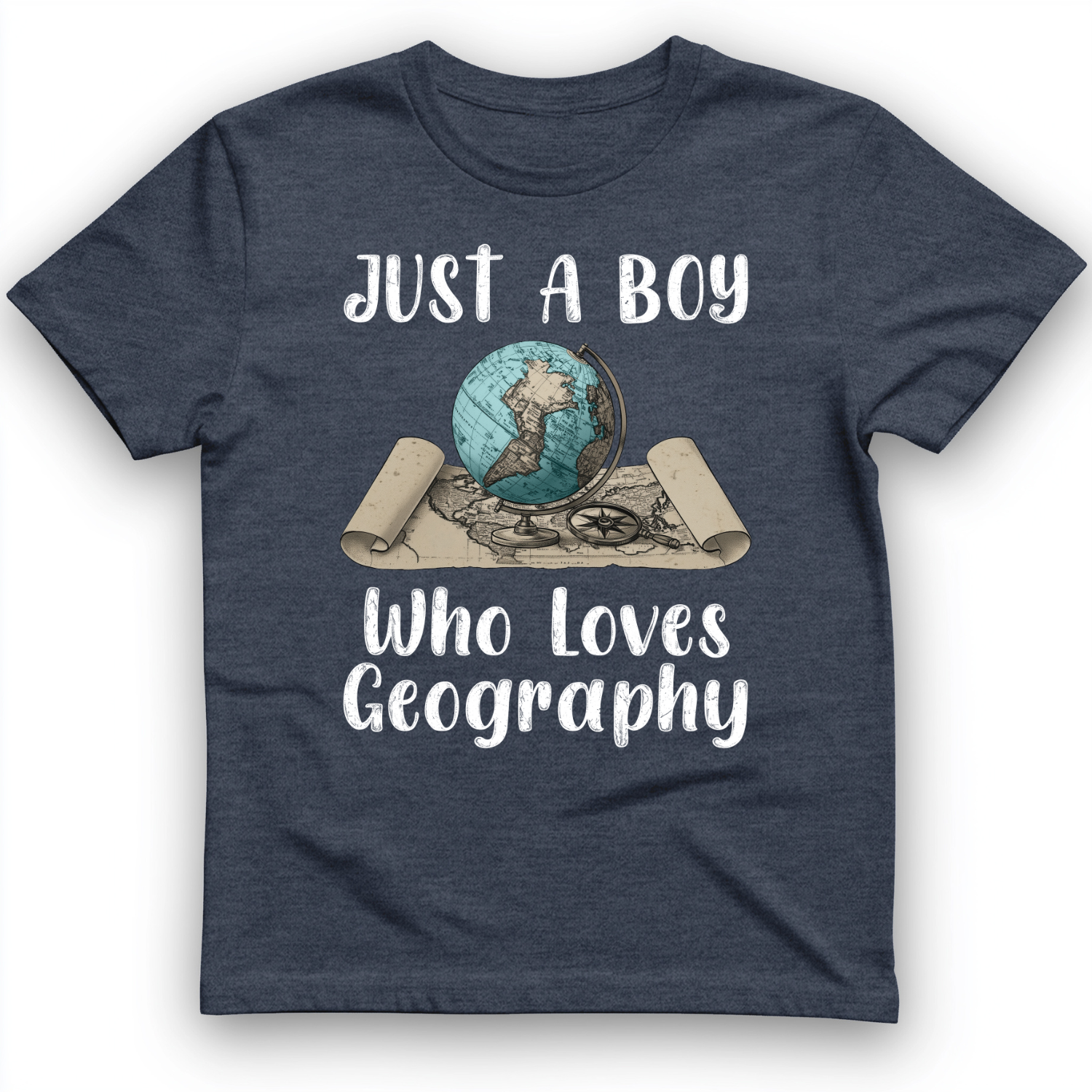 Just a Boy Who Loves geography T-Shirt