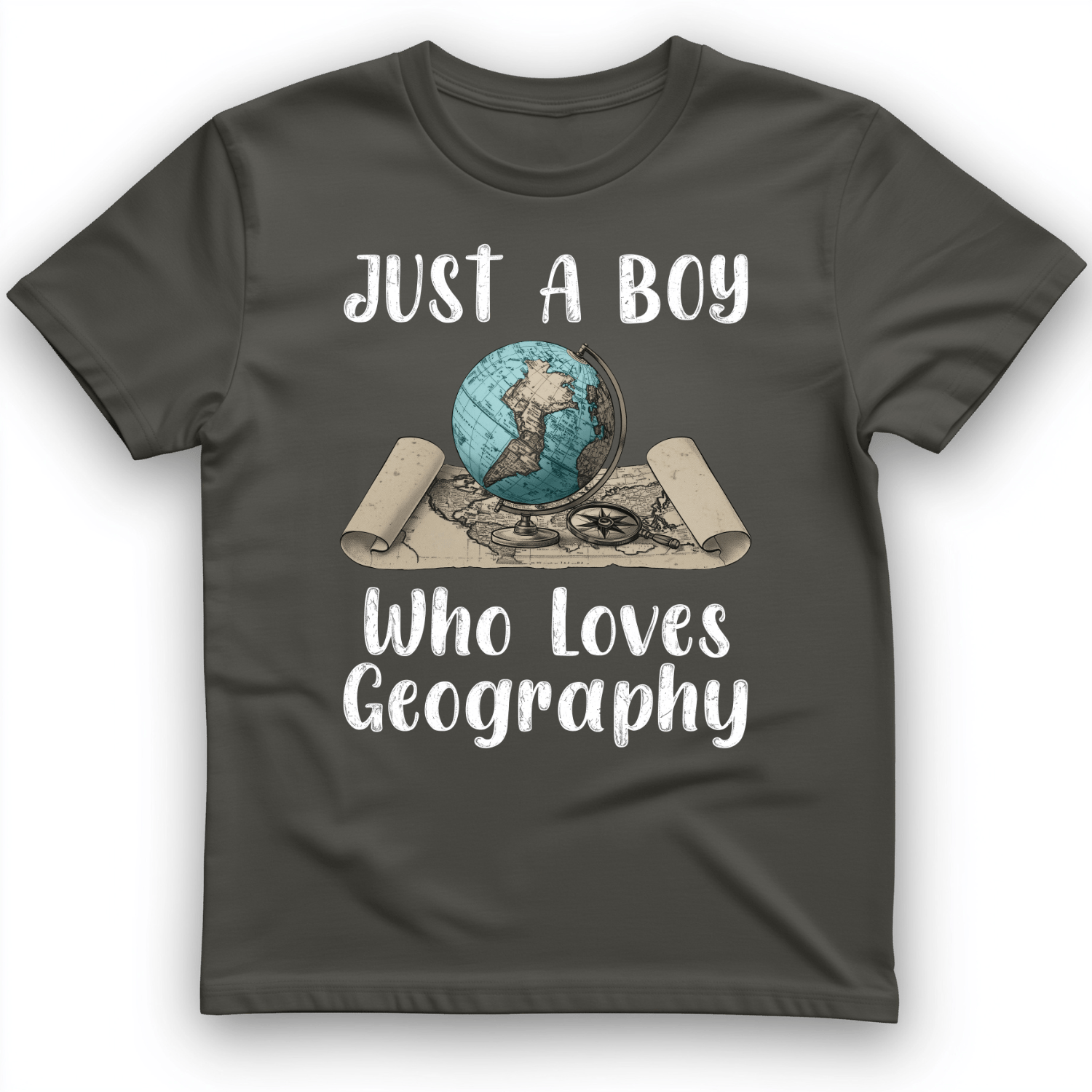 Just a Boy Who Loves geography T-Shirt