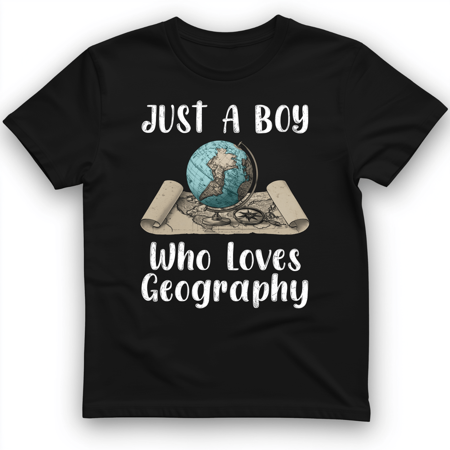 Just a Boy Who Loves geography T-Shirt