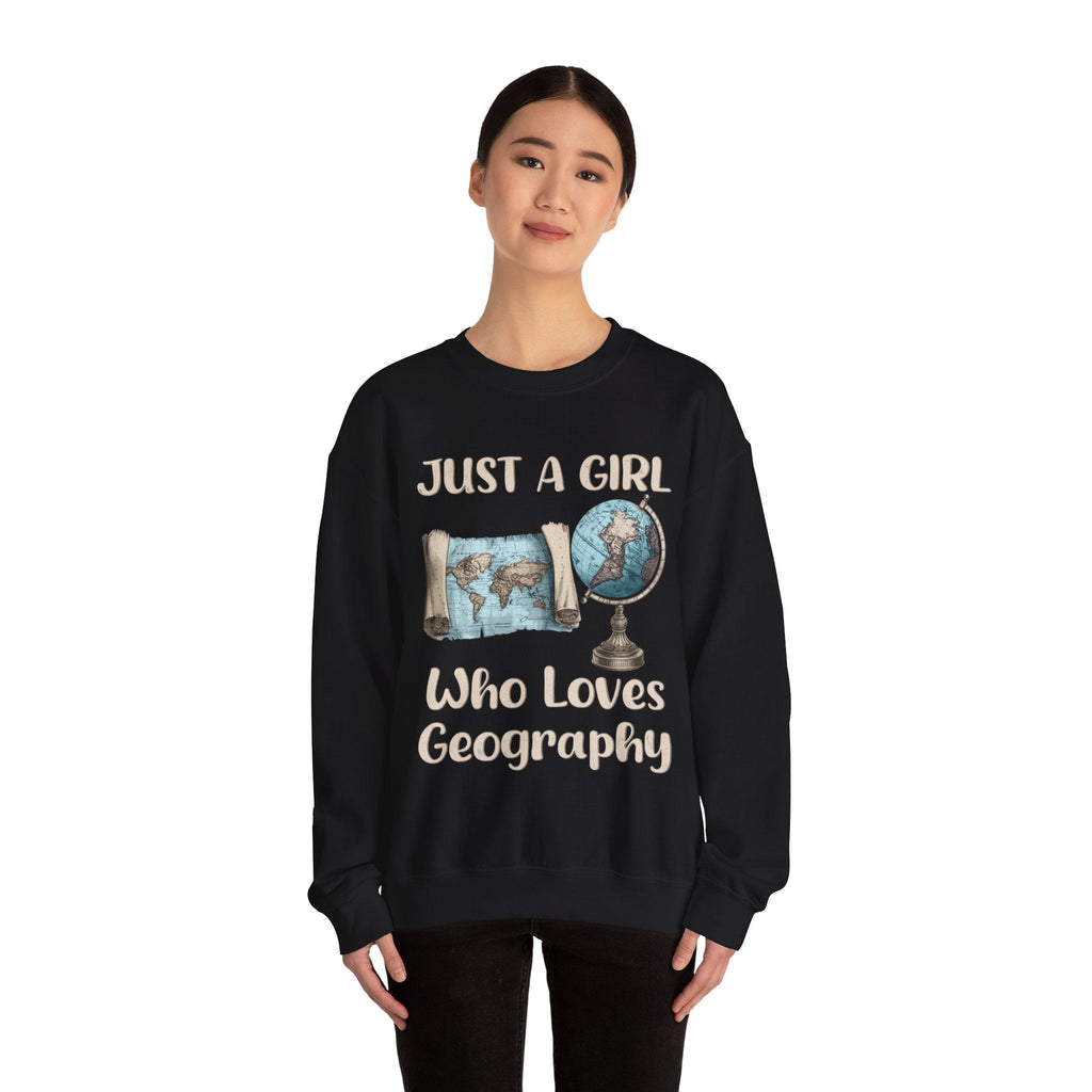Just a Girl Who Loves Geography Crewneck