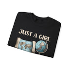 Just a Girl Who Loves Geography Crewneck