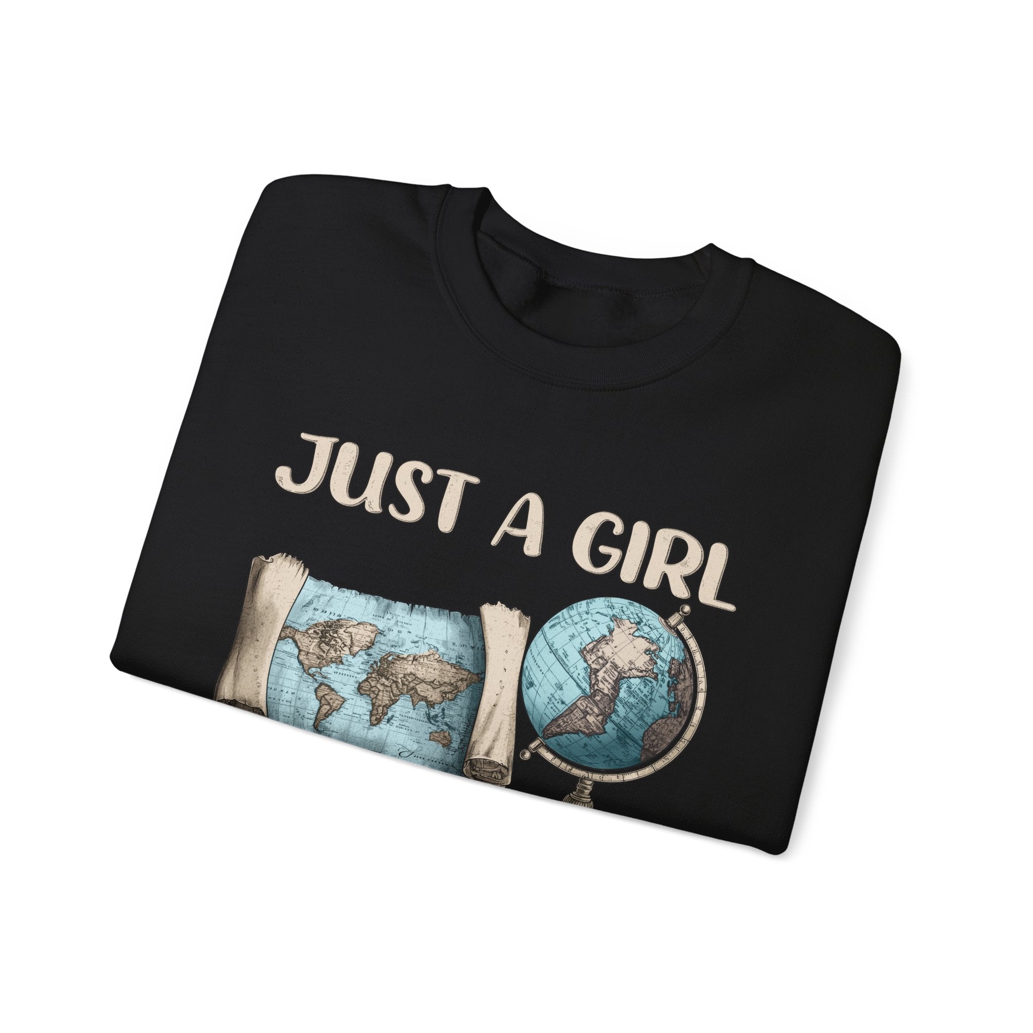 Just a Girl Who Loves Geography Crewneck