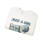 Just a Girl Who Loves Geography Crewneck