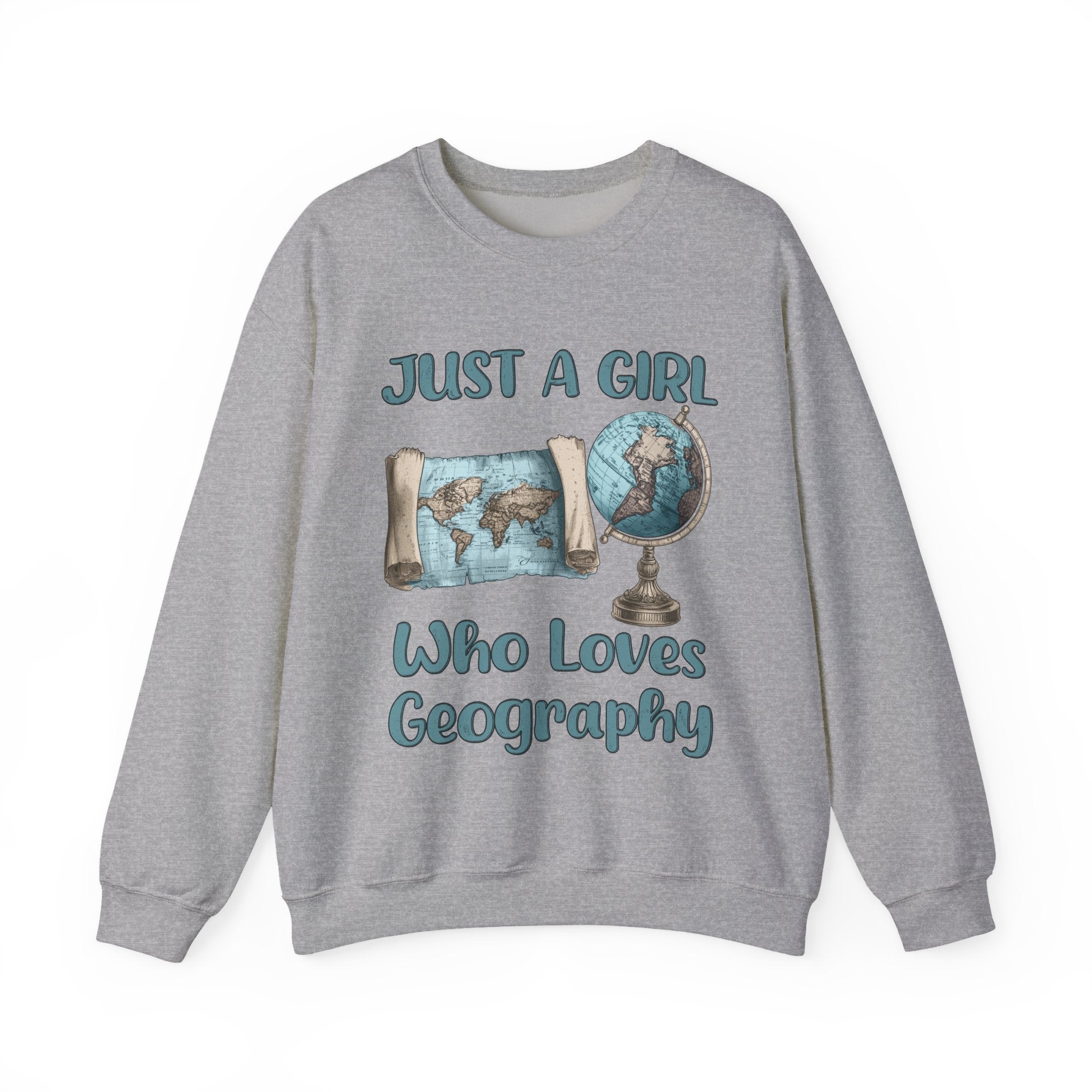 Just a Girl Who Loves Geography Crewneck