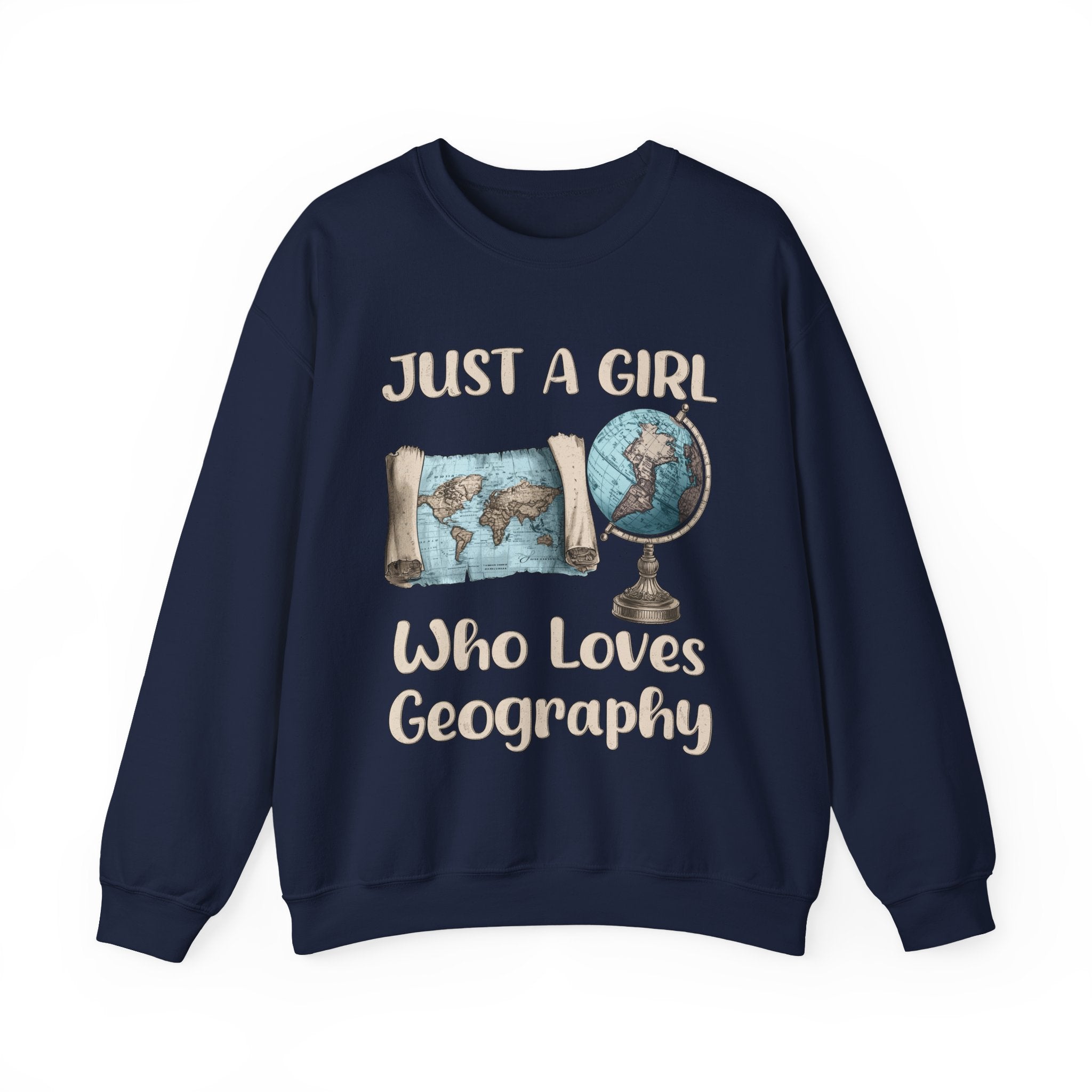 Just a Girl Who Loves Geography Crewneck