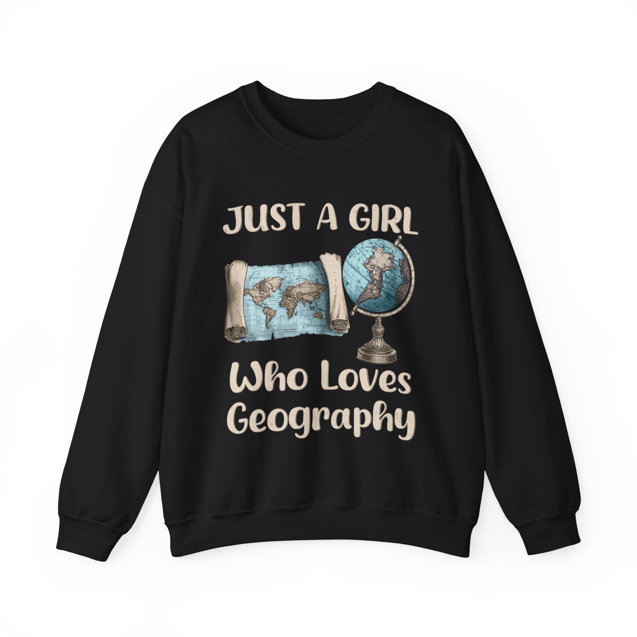 Just a Girl Who Loves Geography Crewneck
