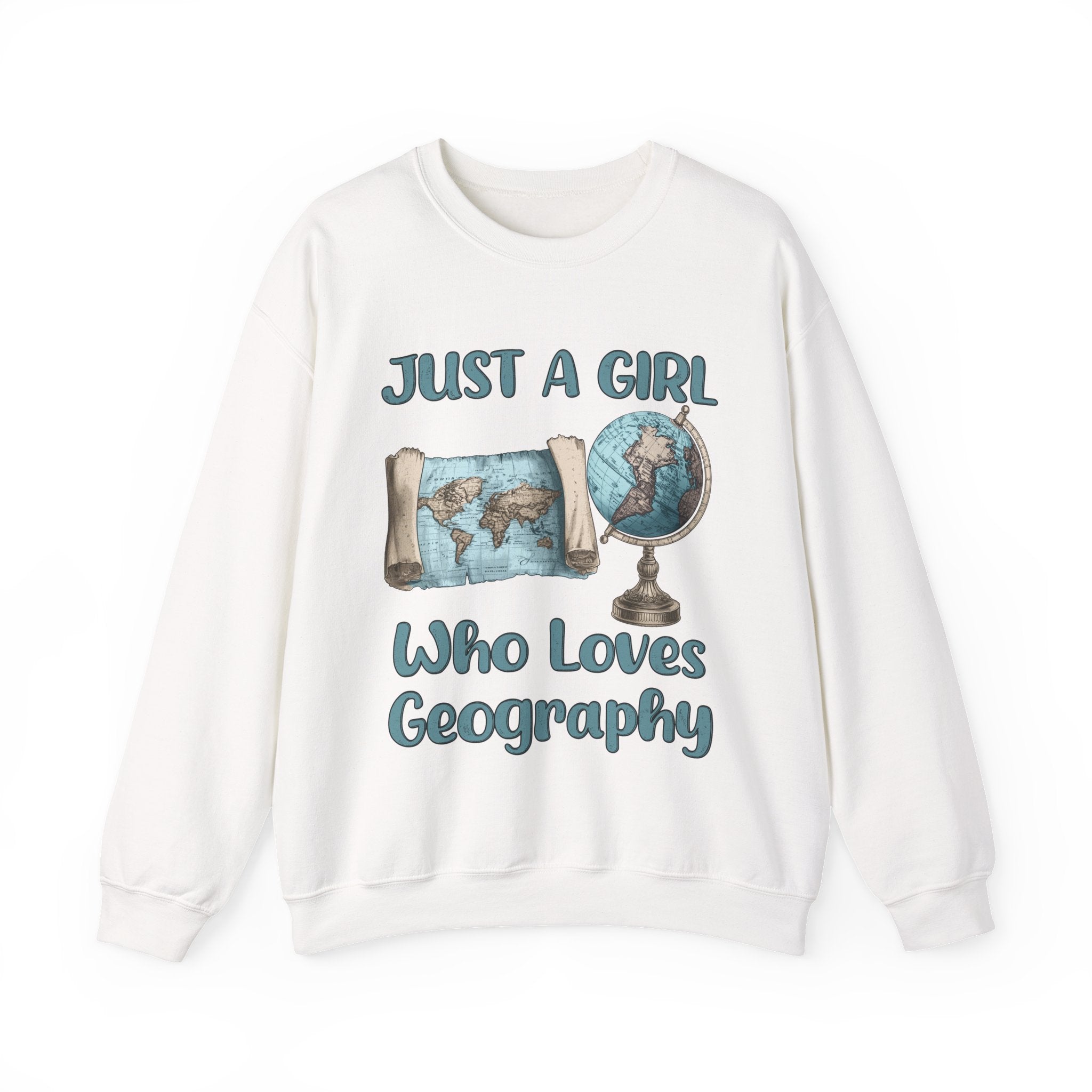 Just a Girl Who Loves Geography Crewneck