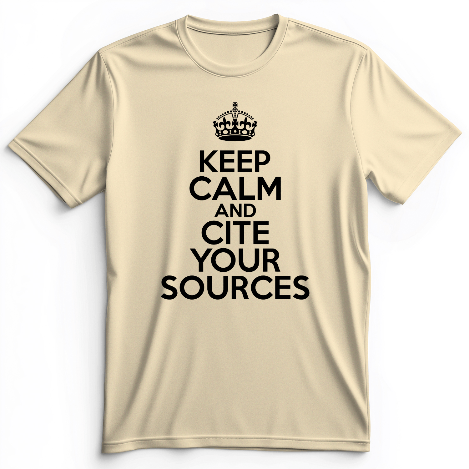 Keep Calm And Cite Your Sources Premium Tee