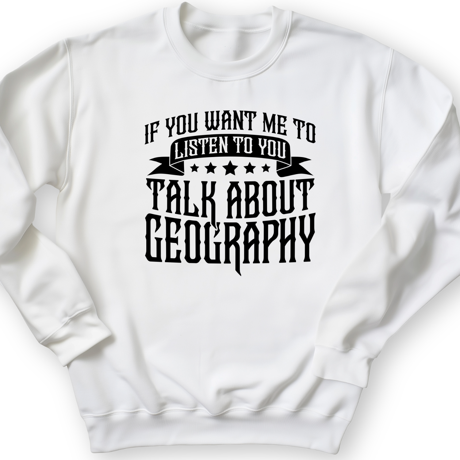 Let's Talk About Geography Crewneck
