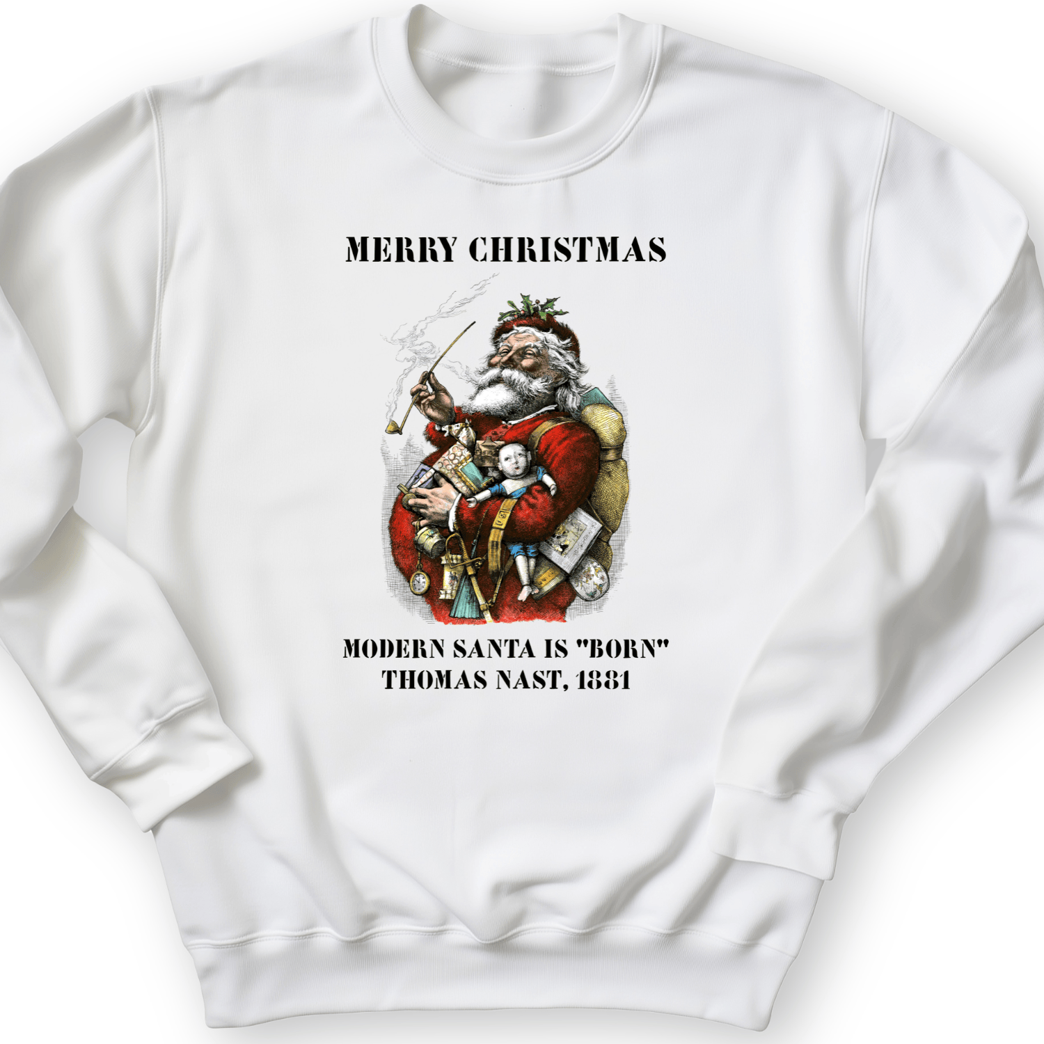Modern Santa Claus Crewneck