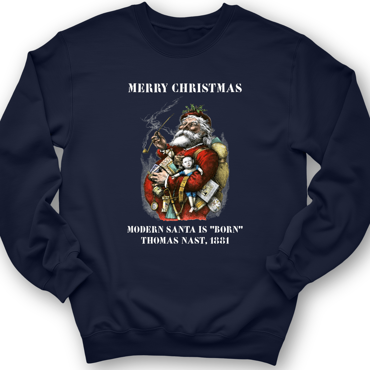 Modern Santa Claus Crewneck