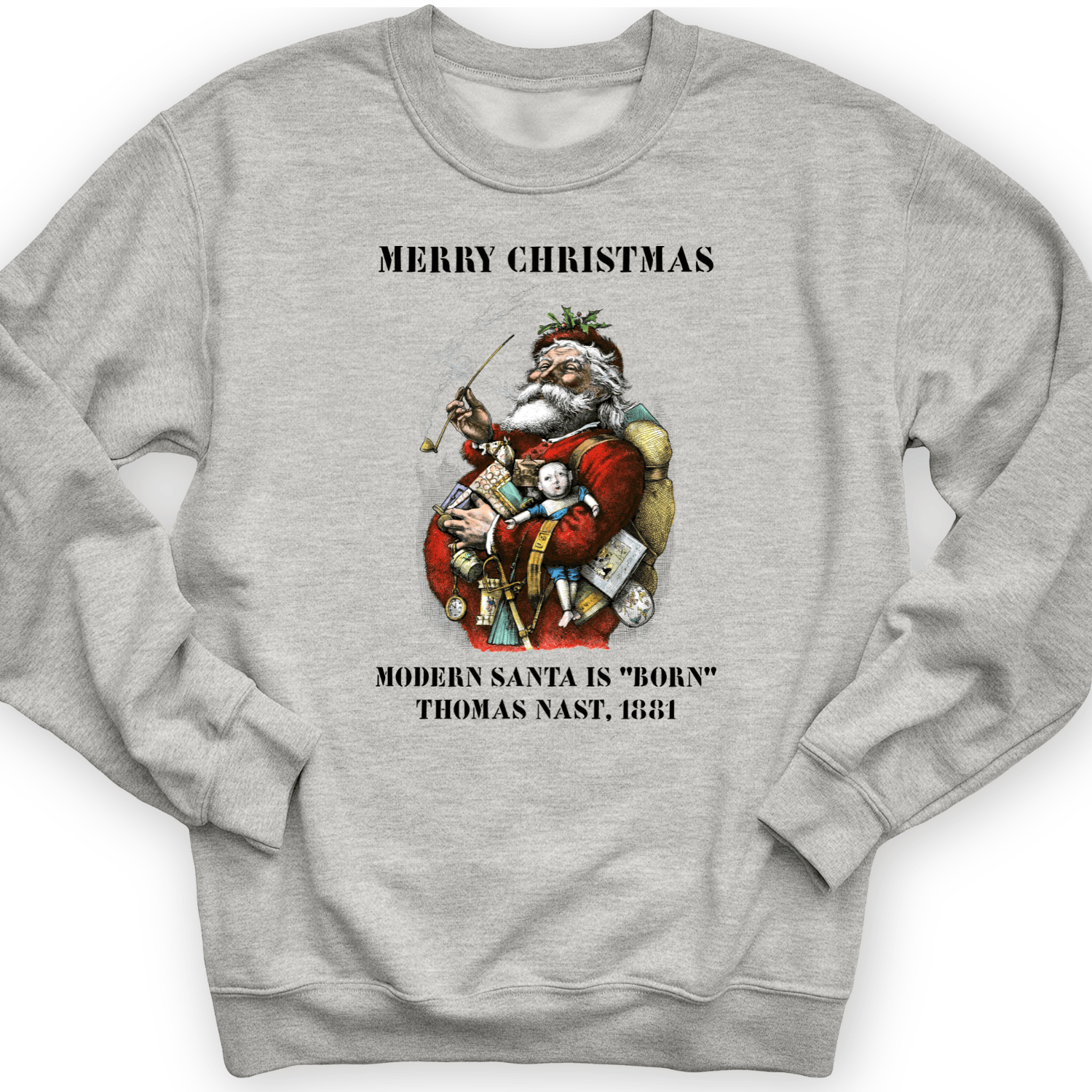 Modern Santa Claus Crewneck