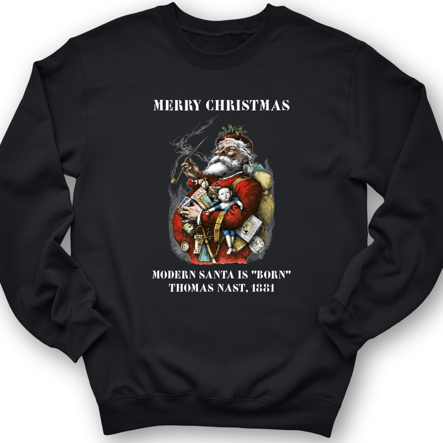 Modern Santa Claus Crewneck