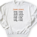 Nordic Gods Days Of The Week Crewneck