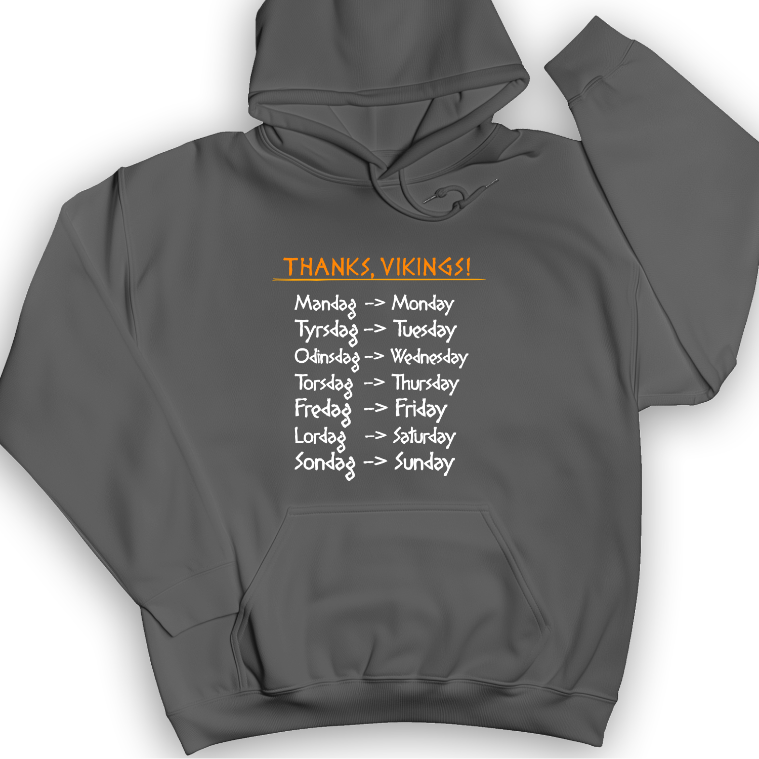 Nordic Gods Days Of The Week Hoodie