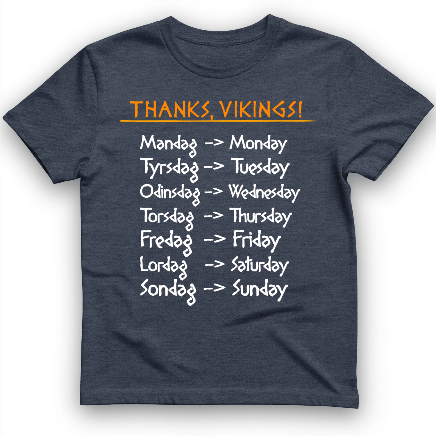 Nordic Gods Days Of The Week T-Shirt