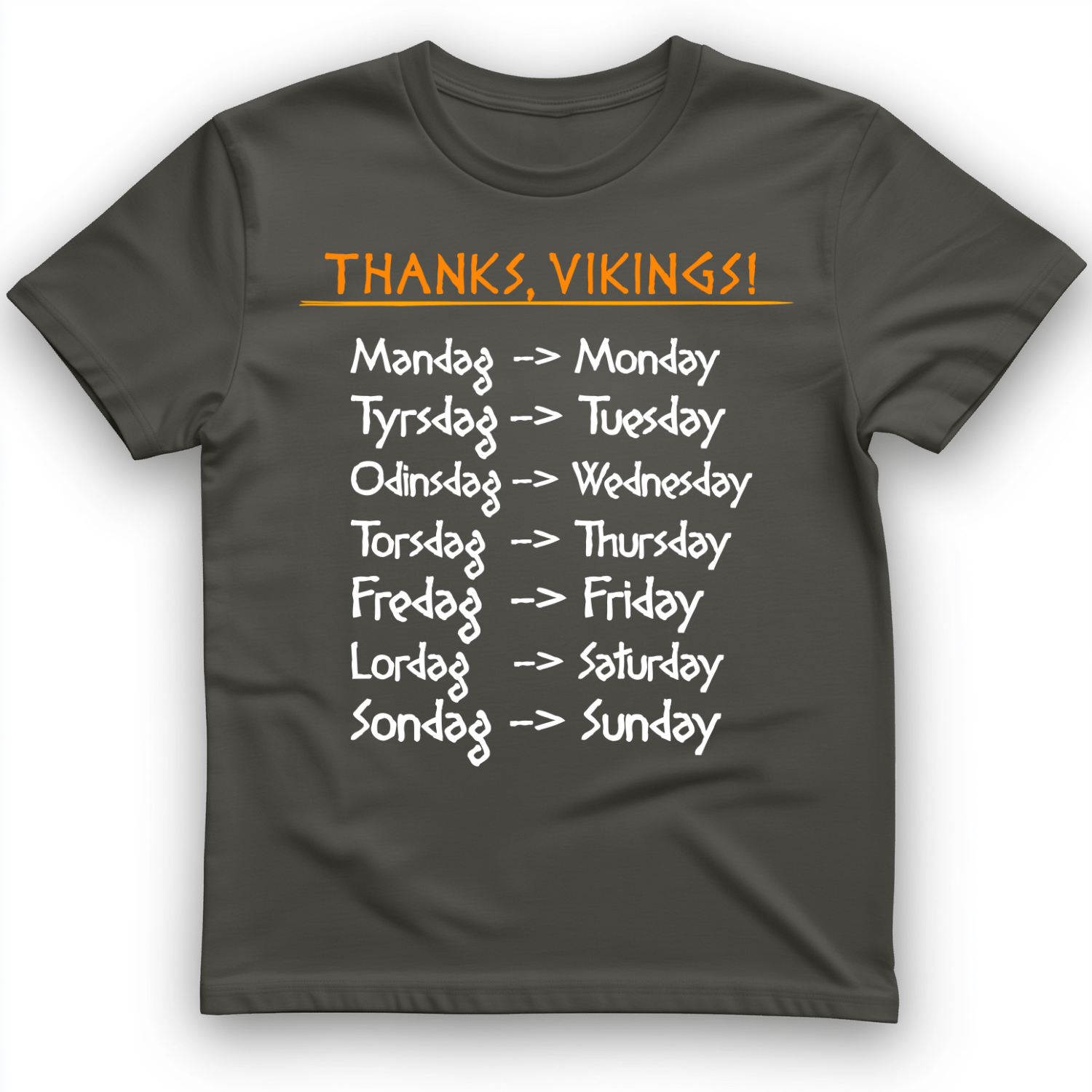 Nordic Gods Days Of The Week T-Shirt