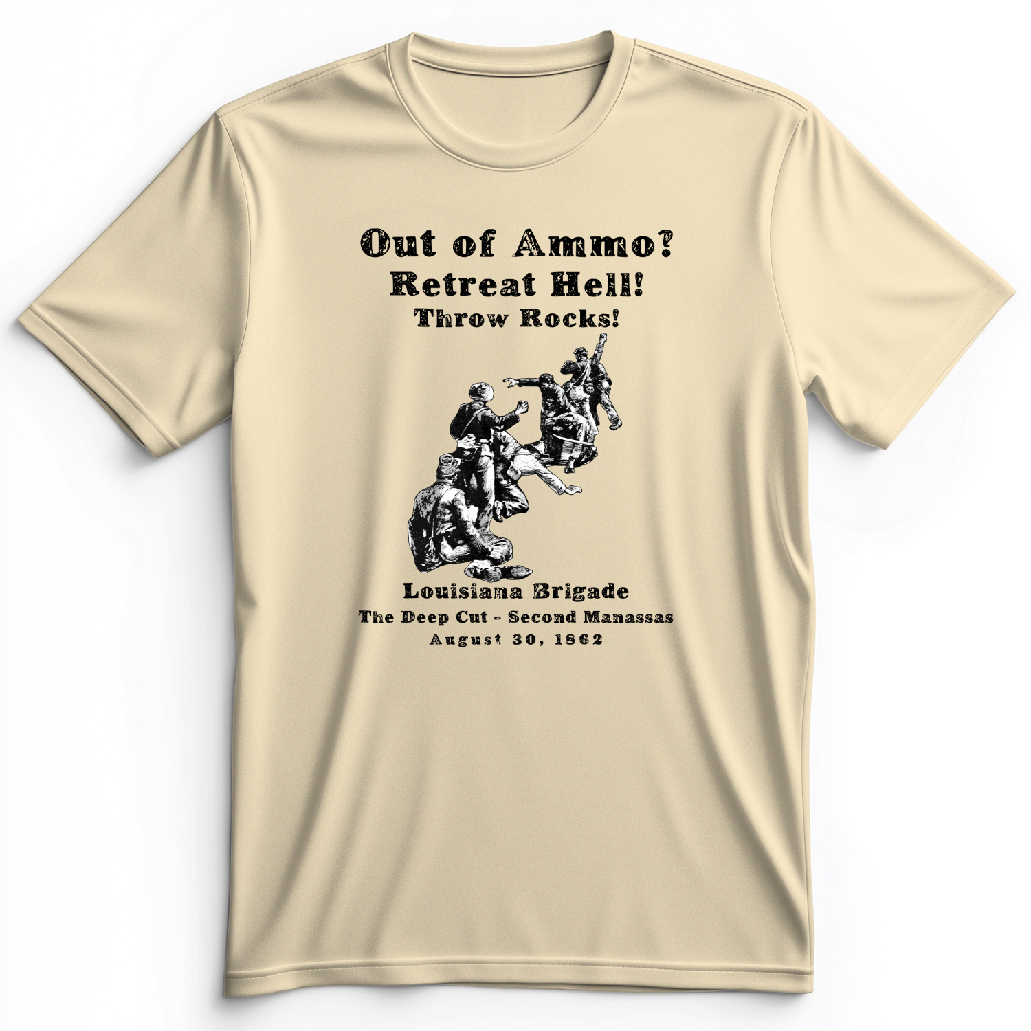 Out Of Ammo Throw Rocks Premium Tee