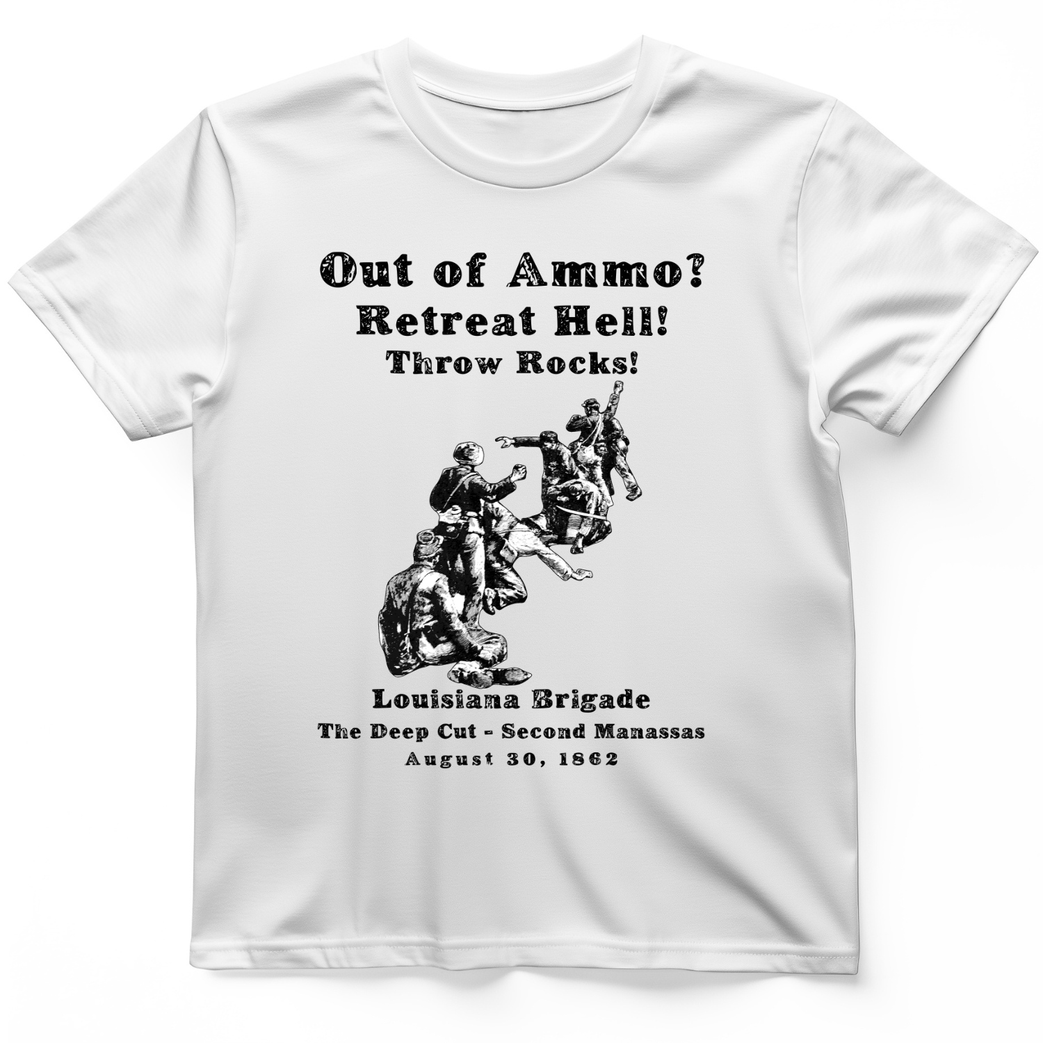 Out Of Ammo Throw Rocks T-Shirt