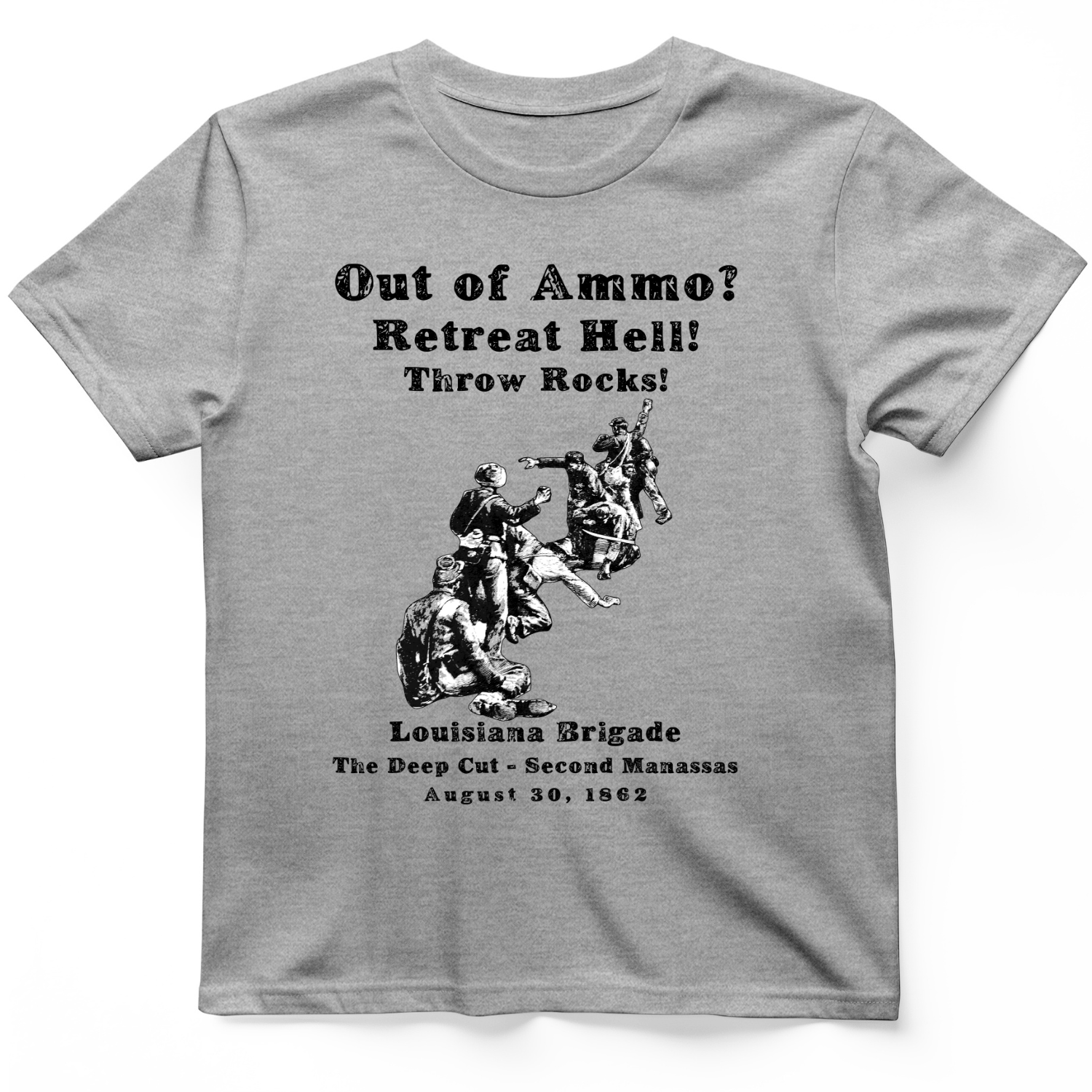 Out Of Ammo Throw Rocks T-Shirt