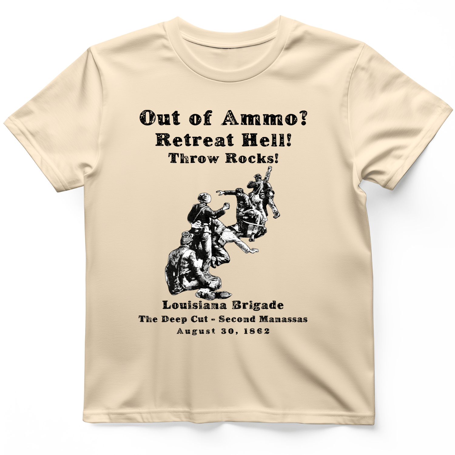 Out Of Ammo Throw Rocks T-Shirt