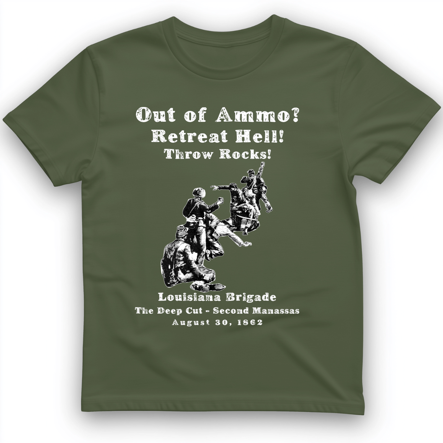 Out Of Ammo Throw Rocks T-Shirt