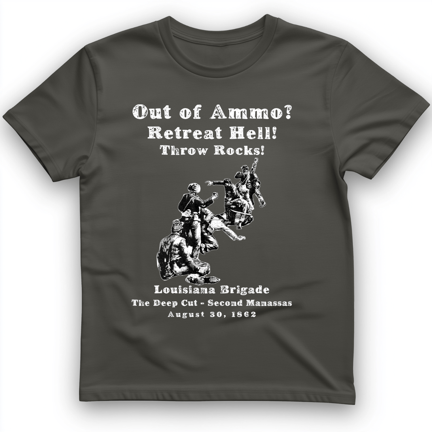 Out Of Ammo Throw Rocks T-Shirt