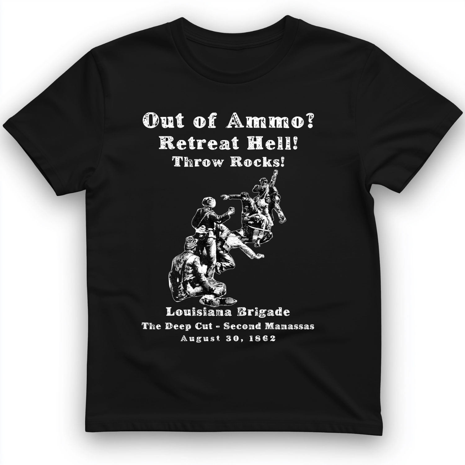Out Of Ammo Throw Rocks T-Shirt