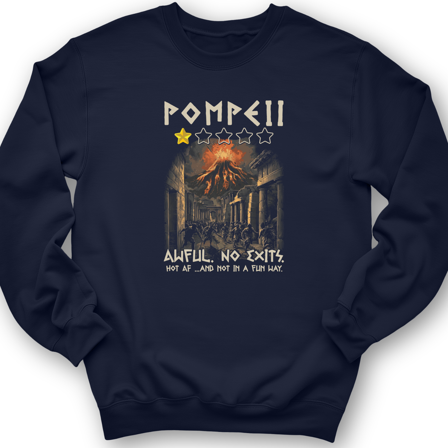 Pompeii 1 Star Crewneck
