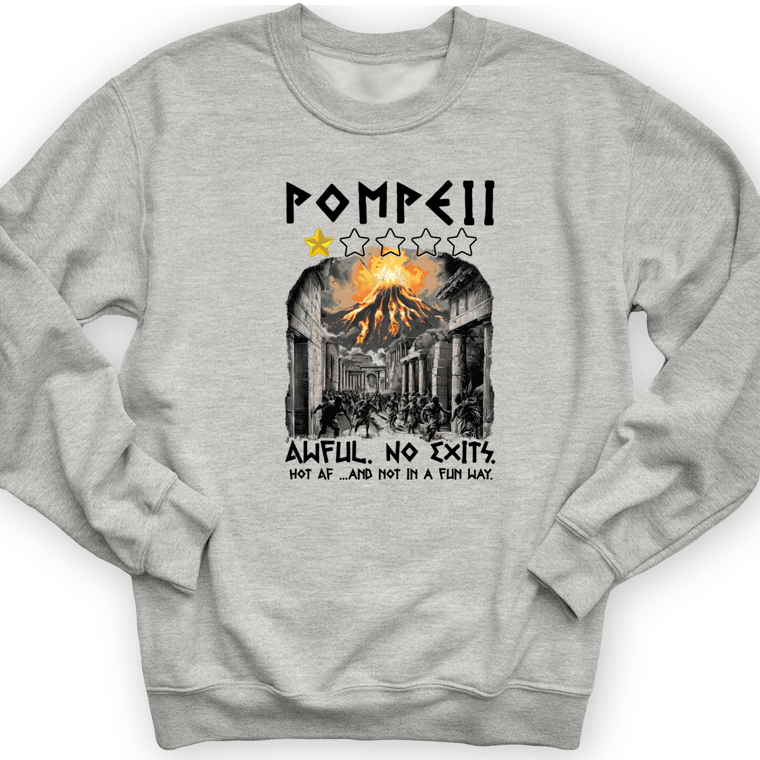 Pompeii 1 Star Crewneck
