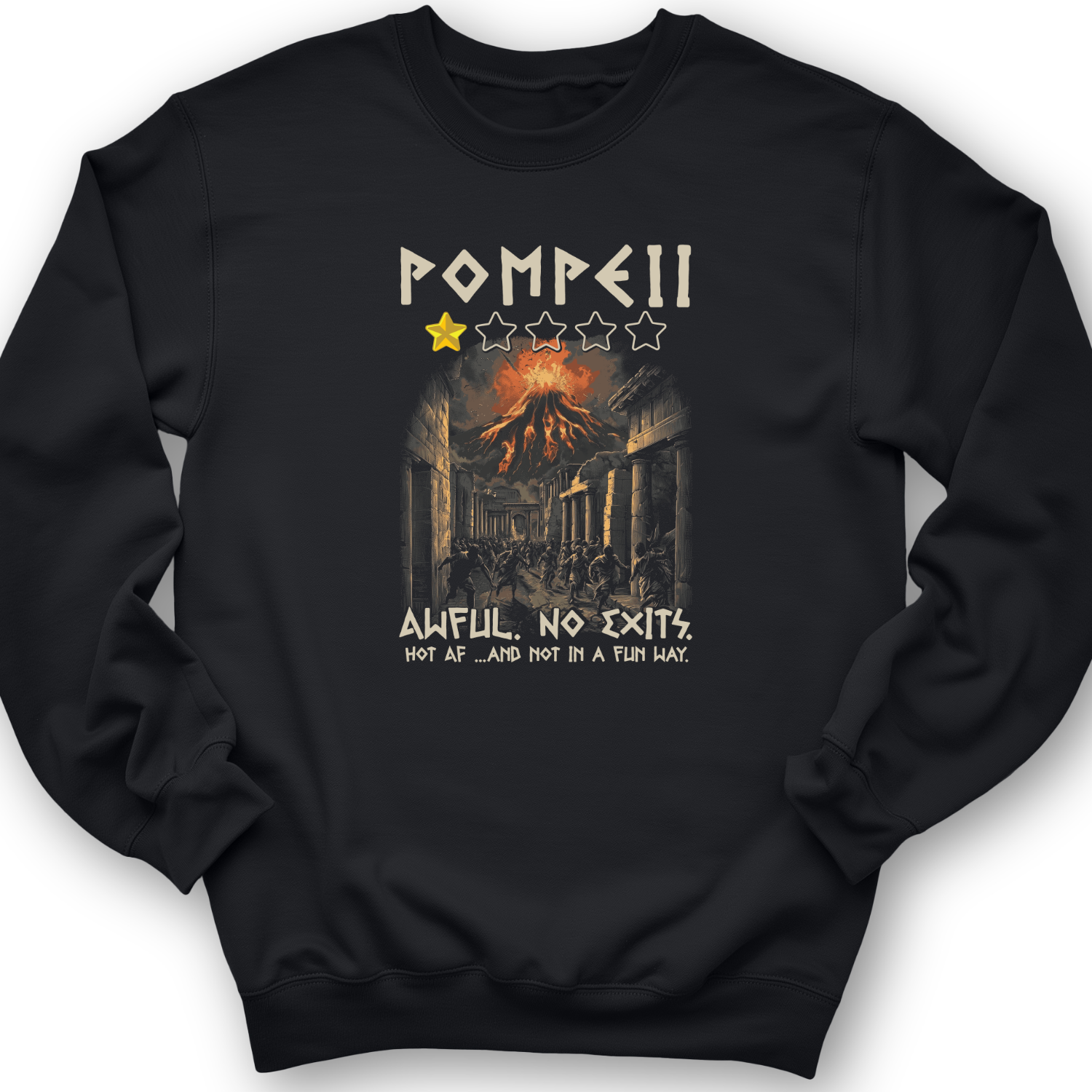 Pompeii 1 Star Crewneck