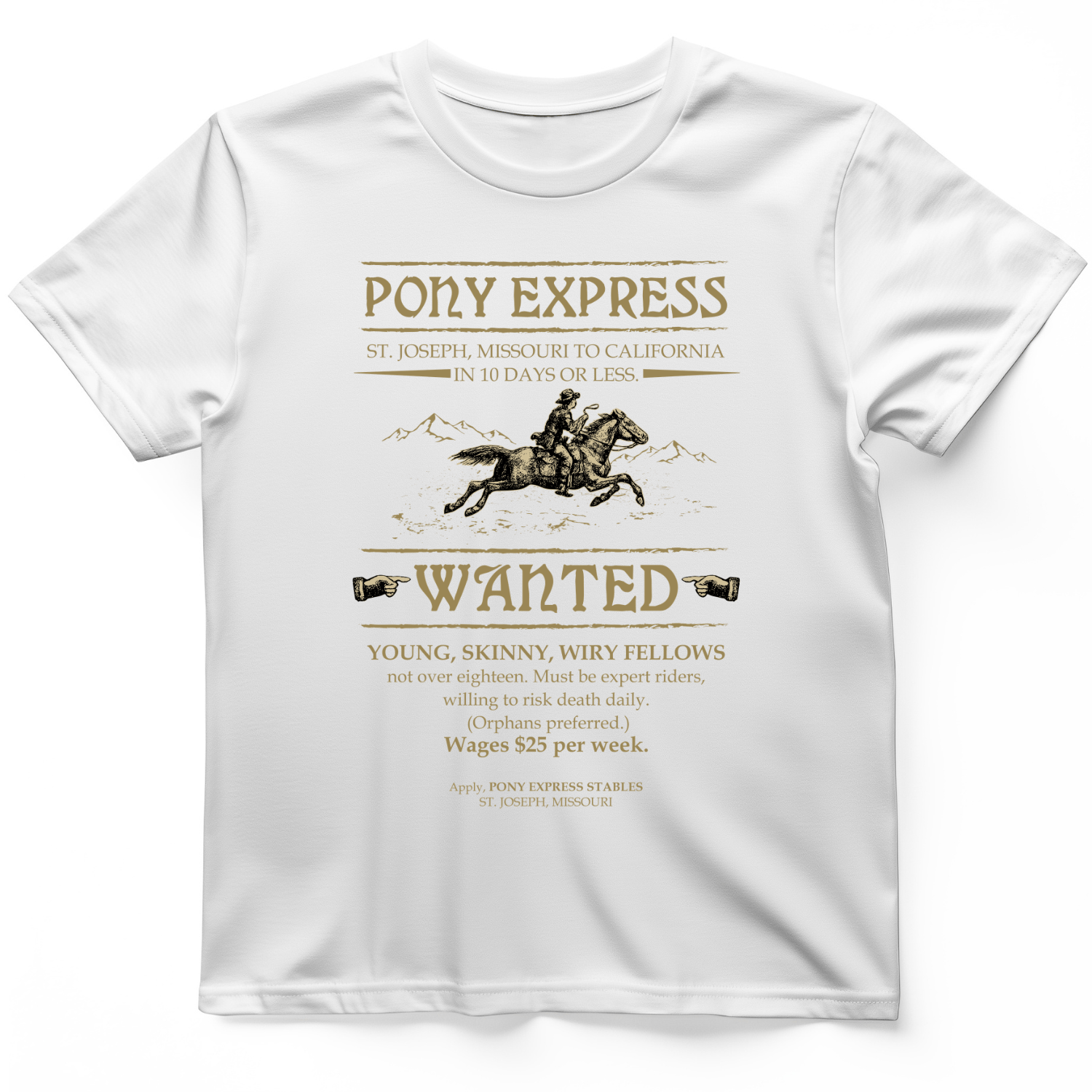 Pony Express Poster T-Shirt