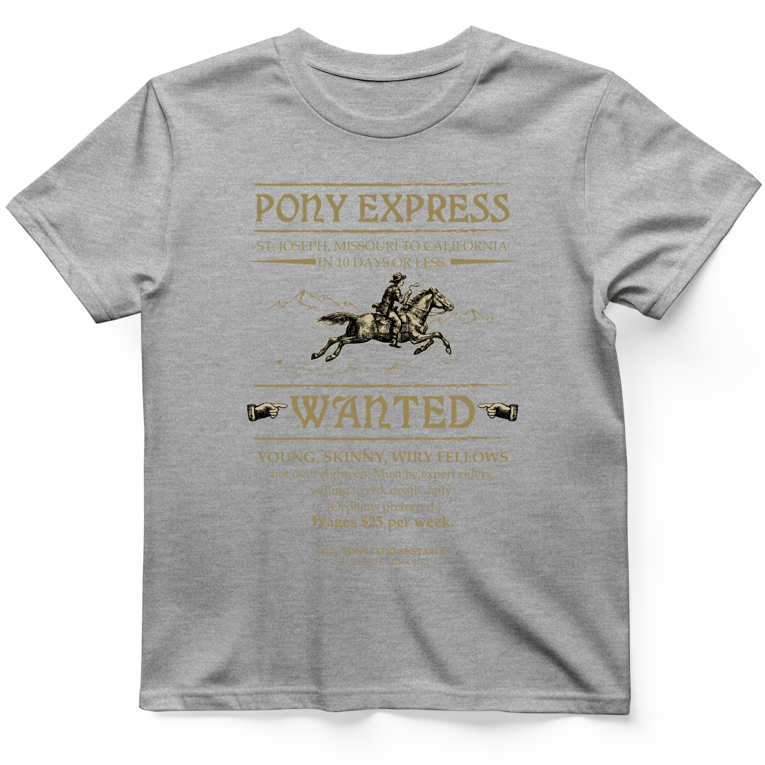 Pony Express Poster T-Shirt