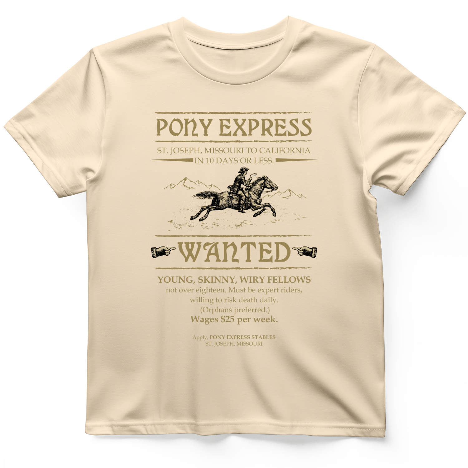 Pony Express Poster T-Shirt