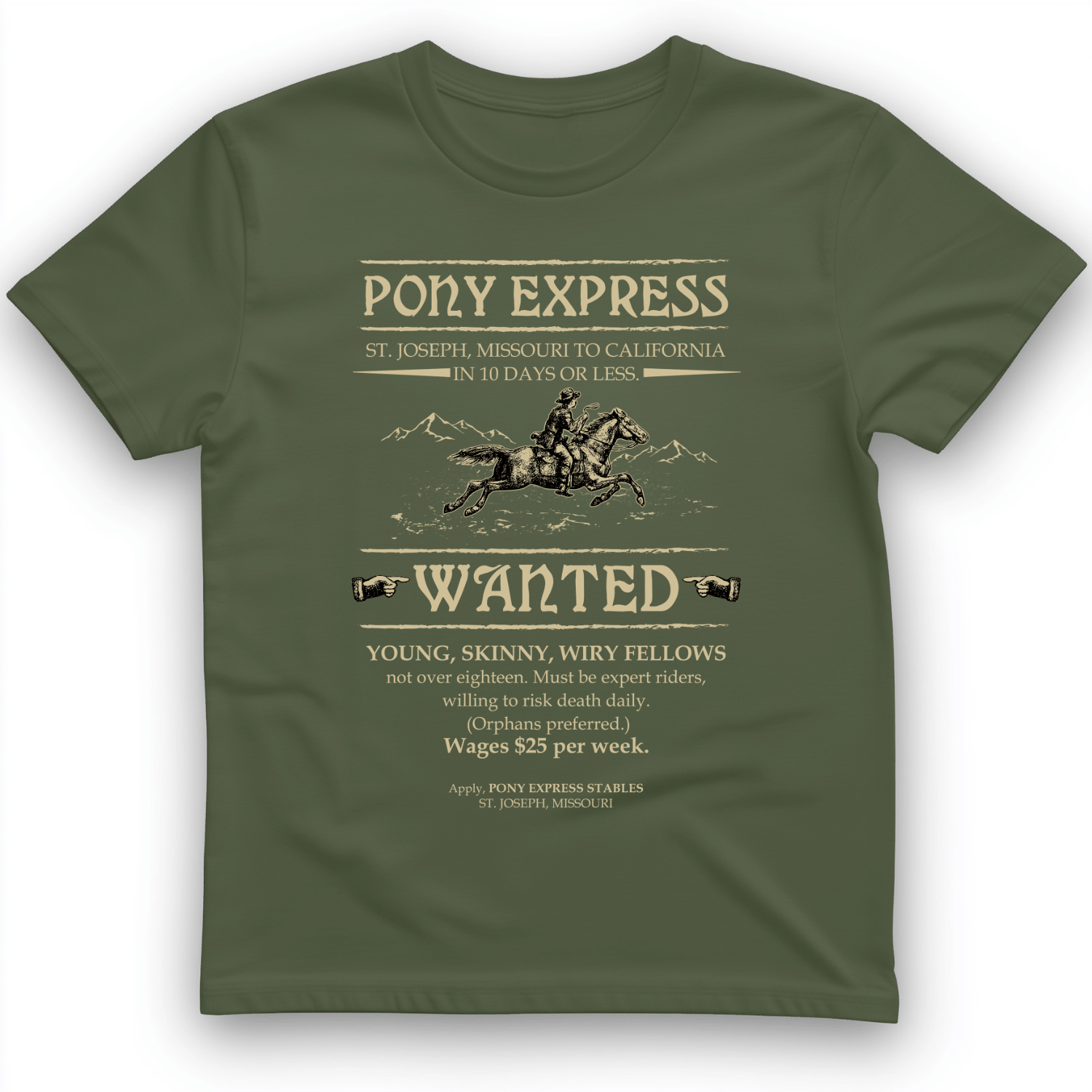 Pony Express Poster T-Shirt