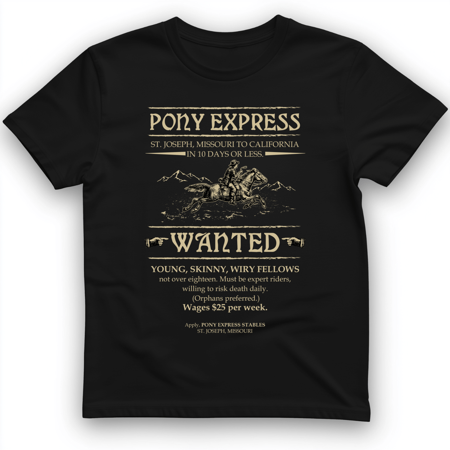 Pony Express Poster T-Shirt