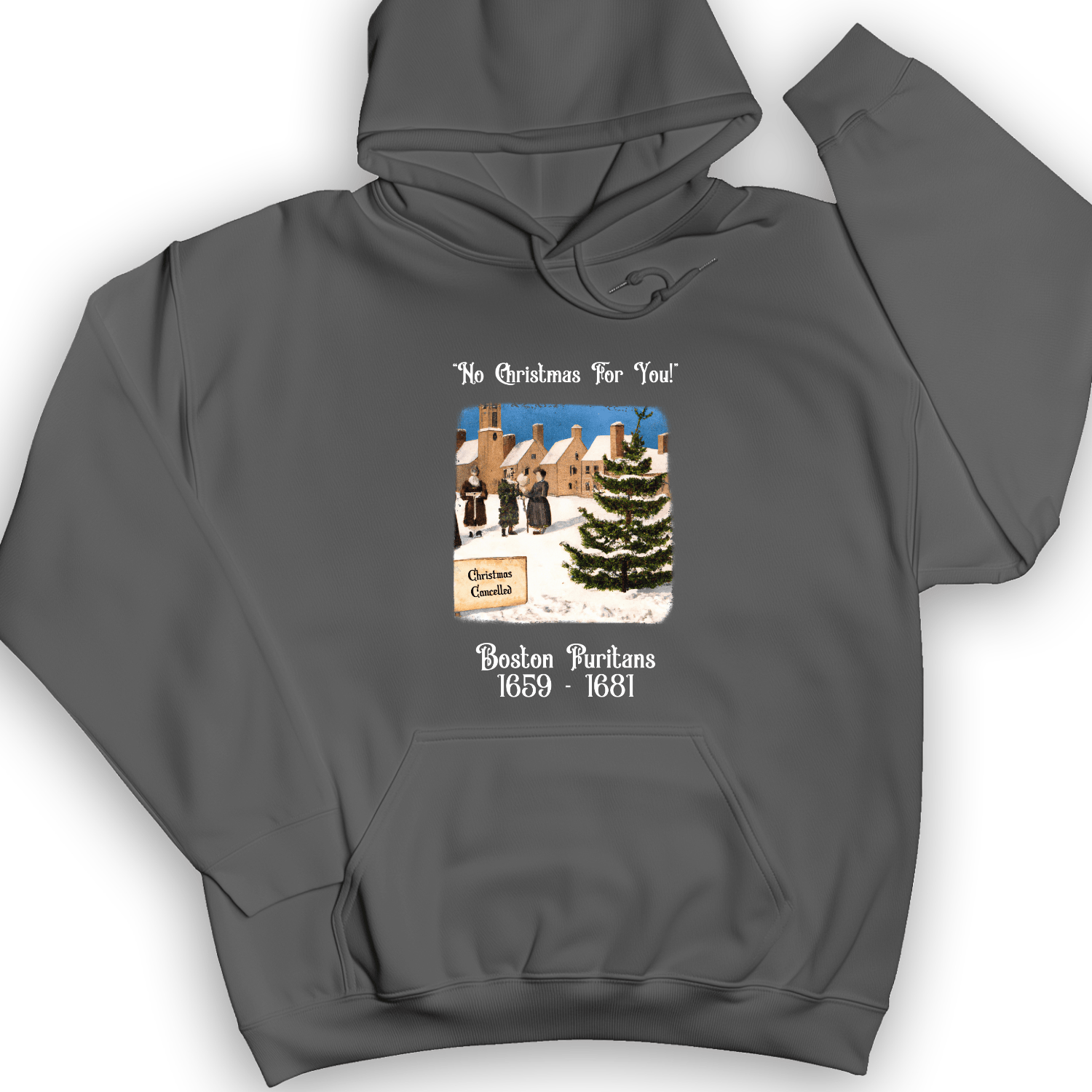 Puritans Banned Xmas Boston Hoodie